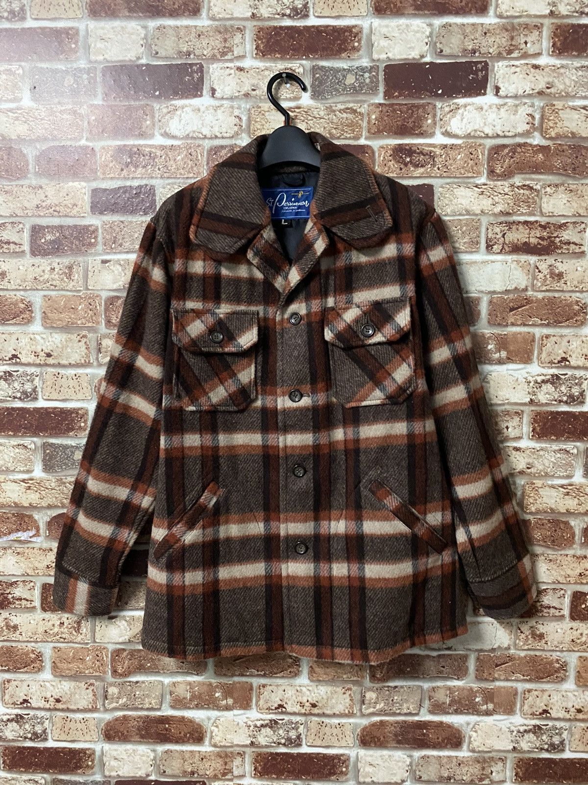 Japanese Brand FLANNEL JACKET Size US L / EU 52-54 / 3 - 2 Thumbnail