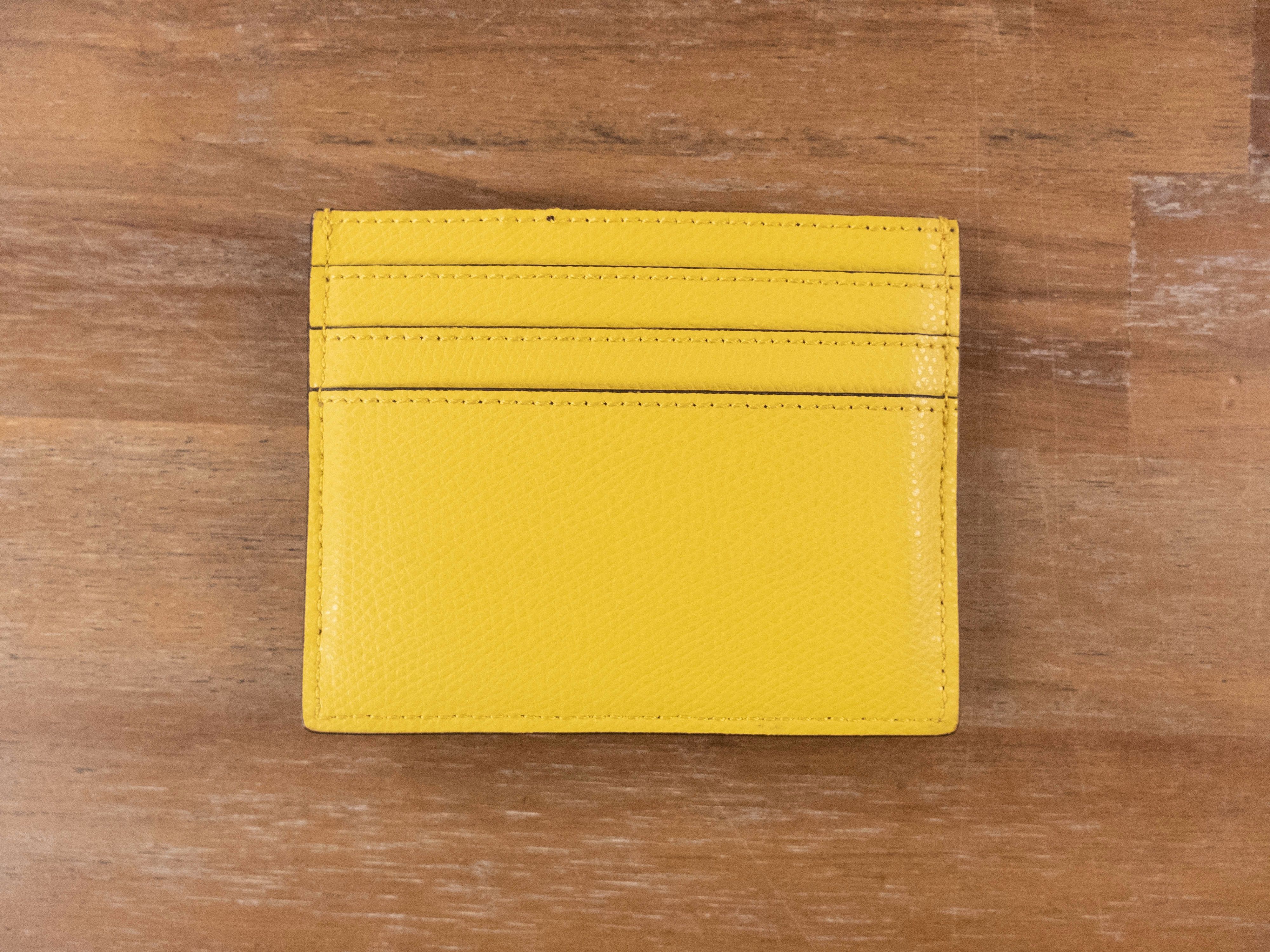 Fendi FENDI yellow F is Fendi plaque leather card holder case Size ONE SIZE - 3 Thumbnail