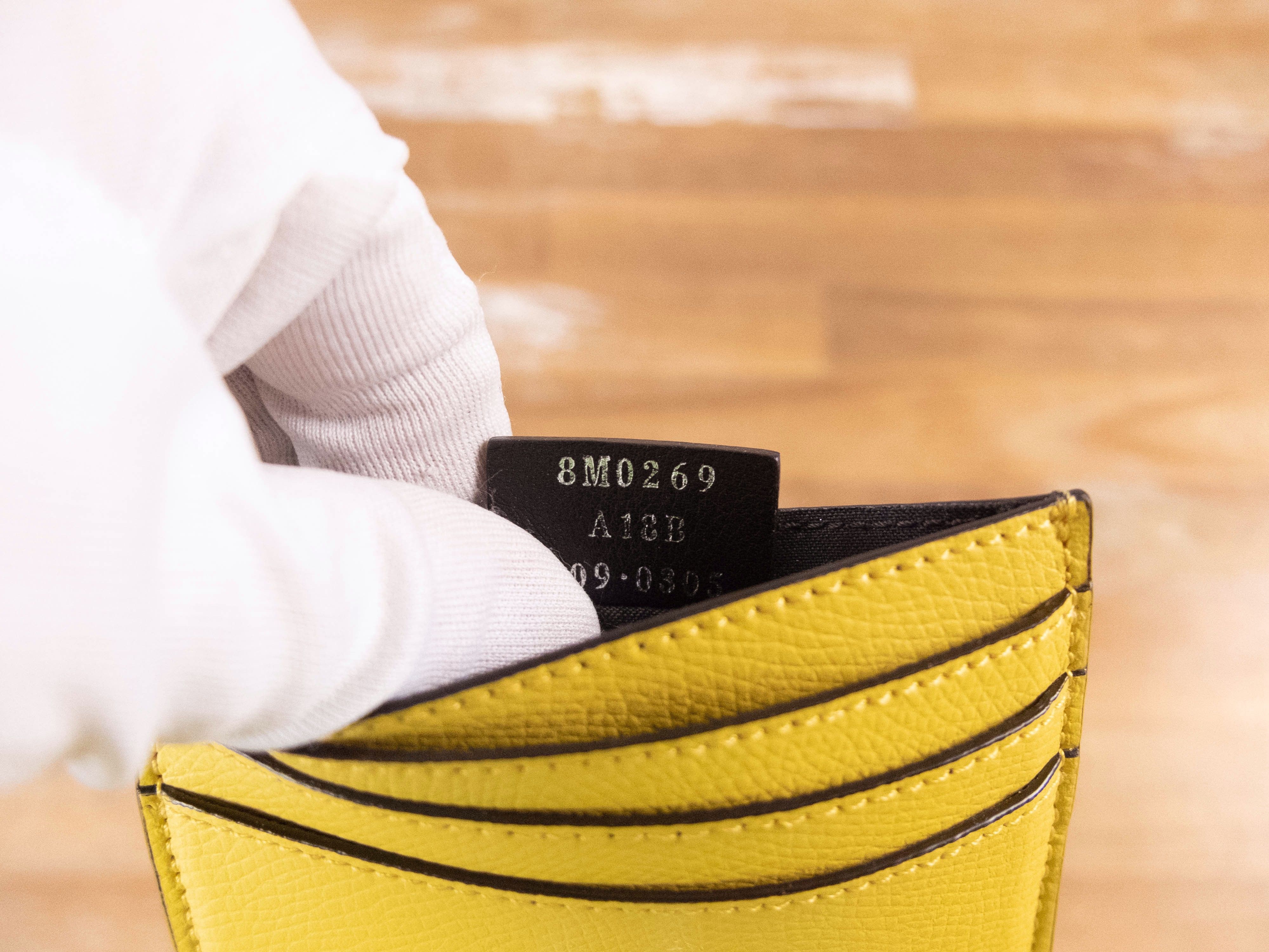 Fendi FENDI yellow F is Fendi plaque leather card holder case Size ONE SIZE - 7 Thumbnail