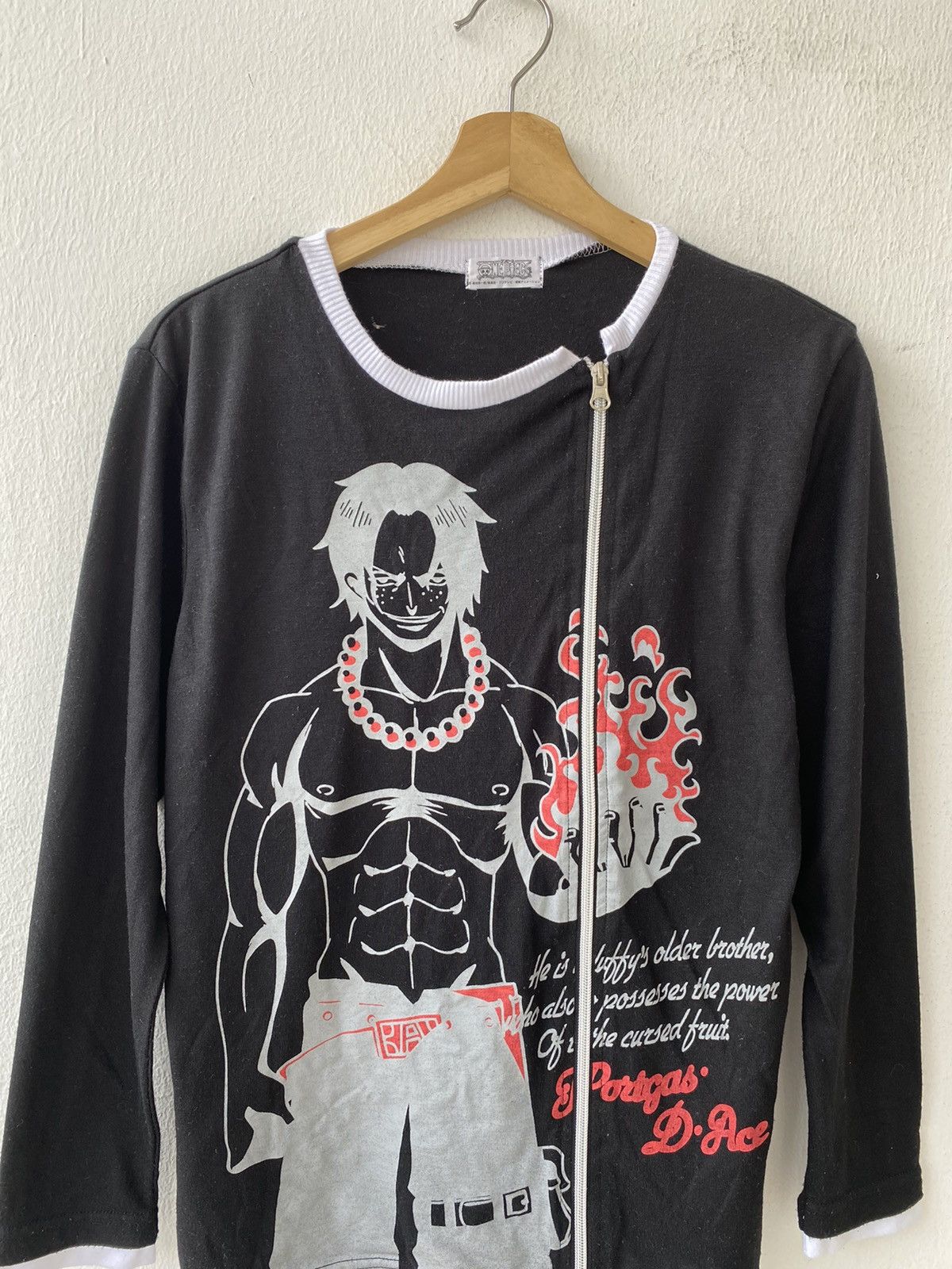 Anime Portgas D•Ace Zipper Sweatshirt Size US S / EU 44-46 / 1 - 2 Thumbnail