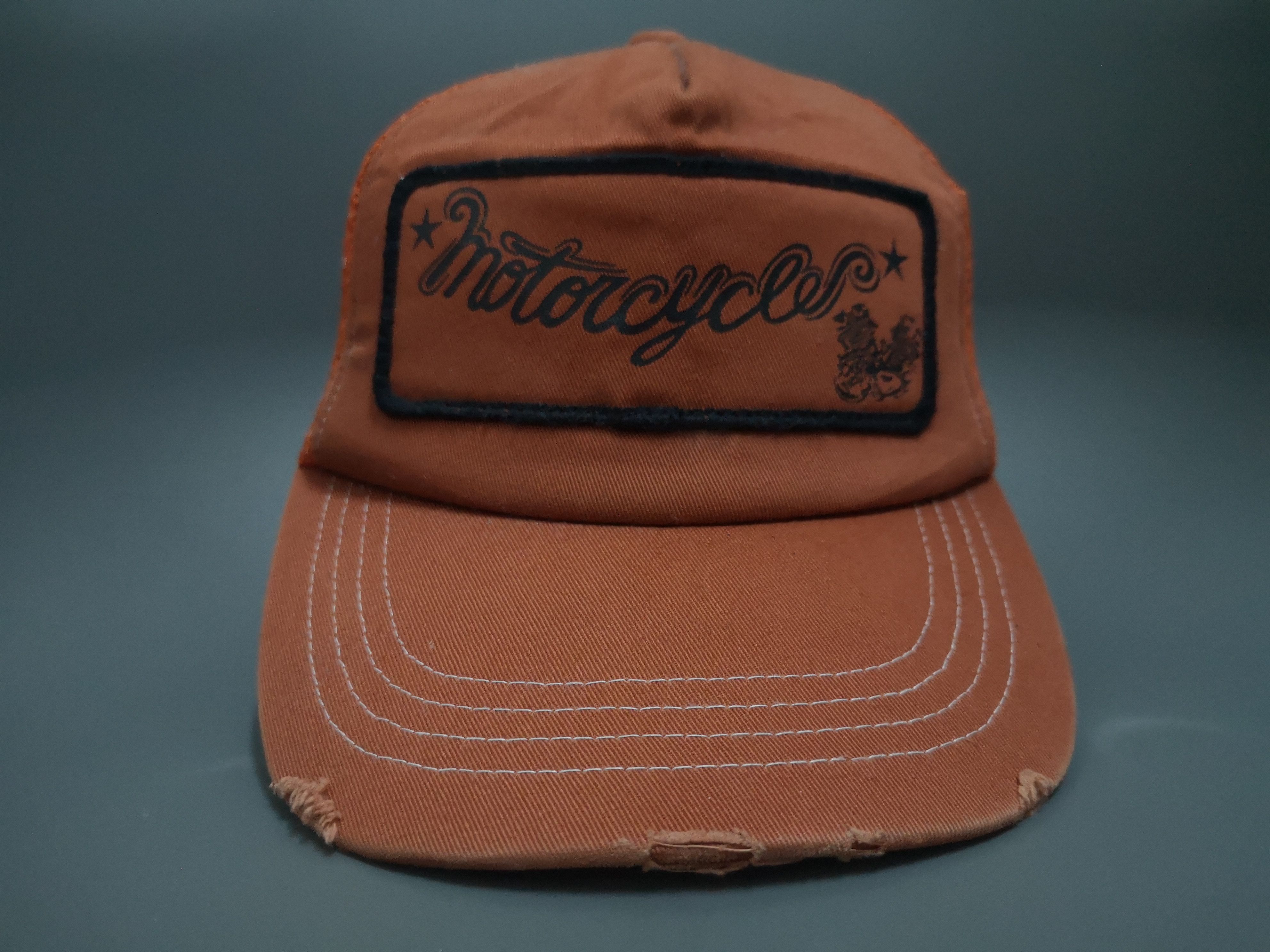 Japanese Brand RARE MOTORCYCLES PATCH TRUCKER HAT Size ONE SIZE - 5 Thumbnail