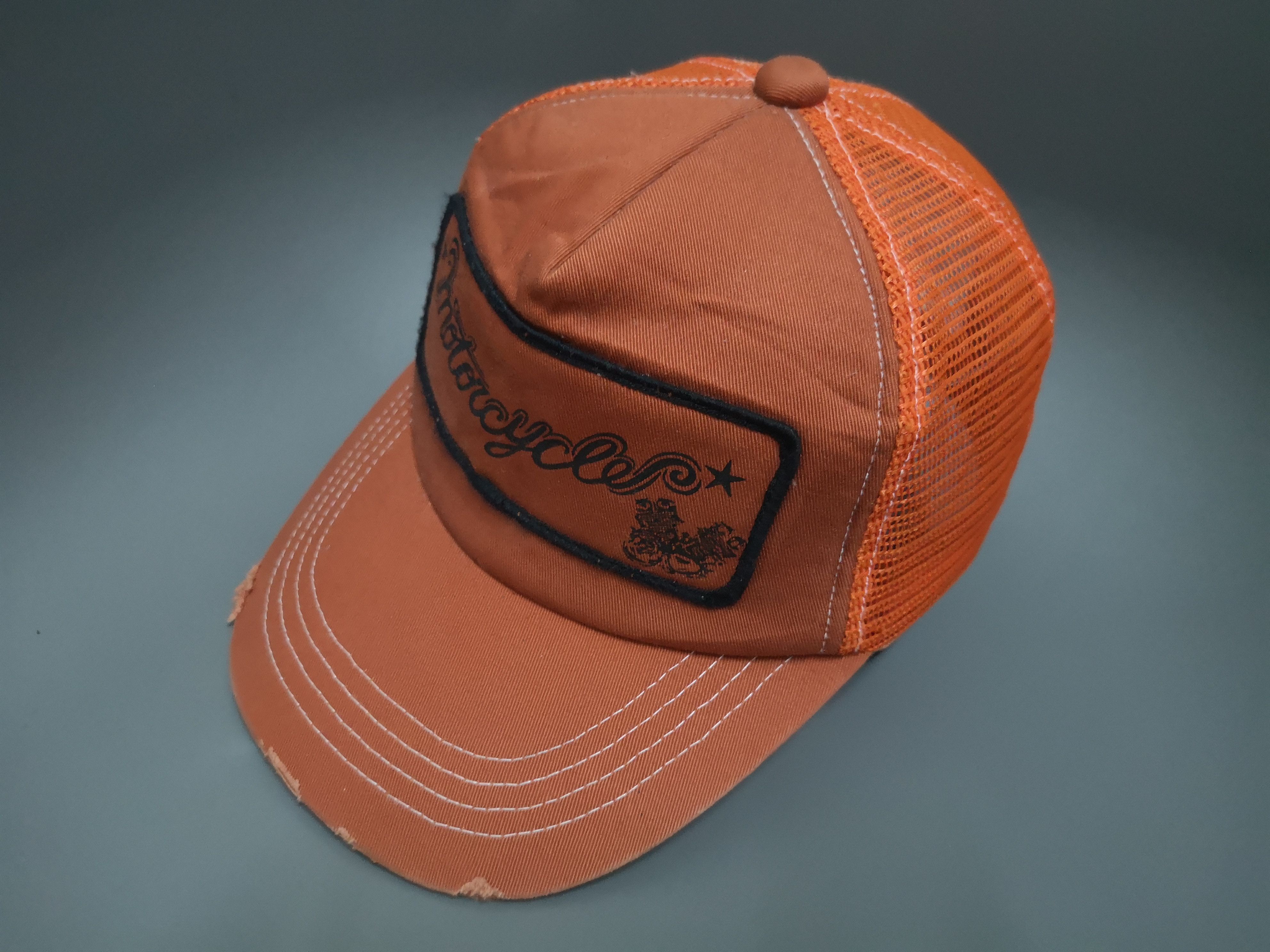 Japanese Brand RARE MOTORCYCLES PATCH TRUCKER HAT Size ONE SIZE - 3 Thumbnail