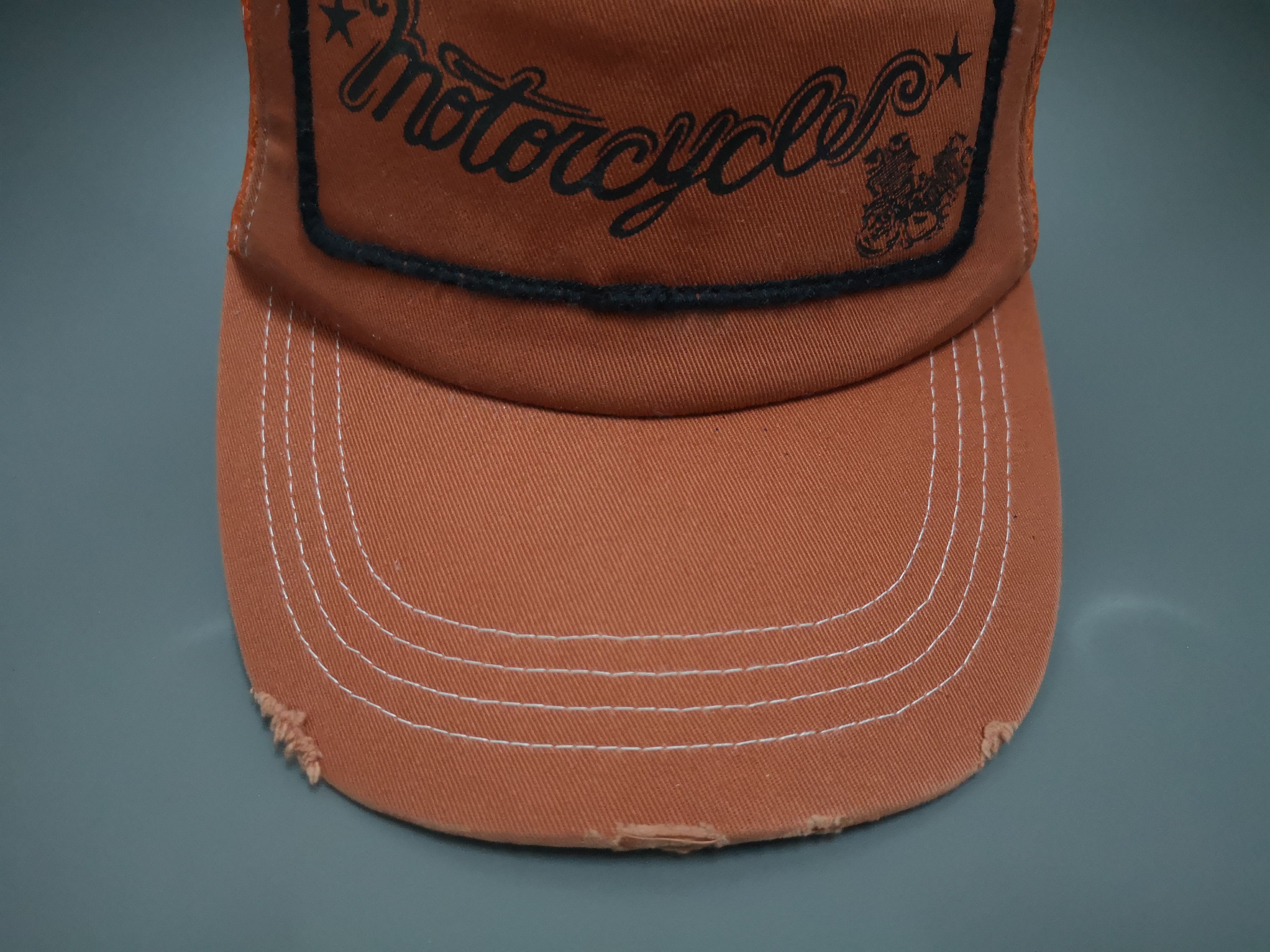 Japanese Brand RARE MOTORCYCLES PATCH TRUCKER HAT Size ONE SIZE - 7 Thumbnail