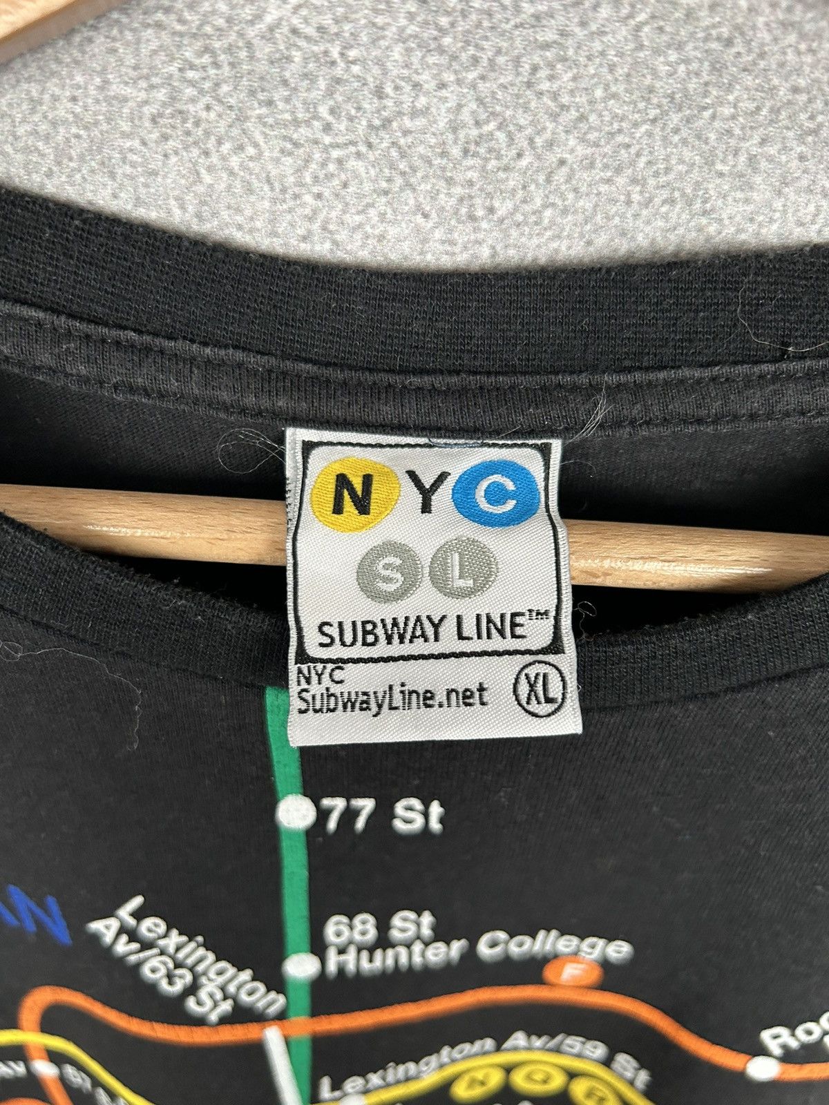 Vintage Vintage New York Subway Retro Map Tee AOP Full Printed 90s Size US XL / EU 56 / 4 - 6 Thumbnail
