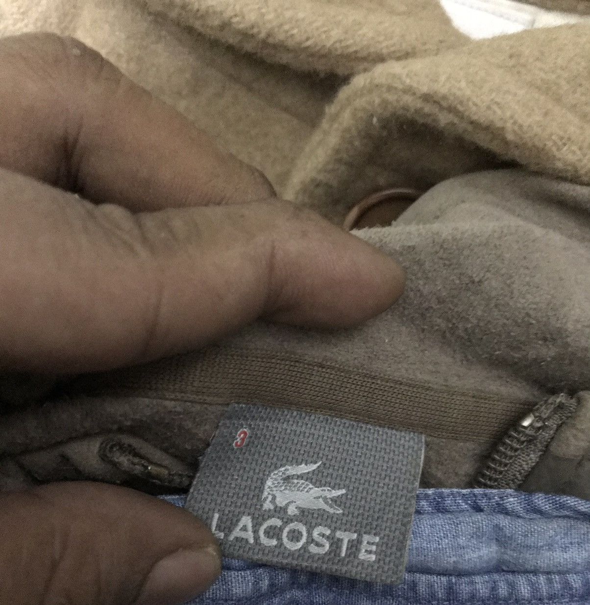 Lacoste Lacoste fleece sweater zipper Size US L / EU 52-54 / 3 - 3 Thumbnail