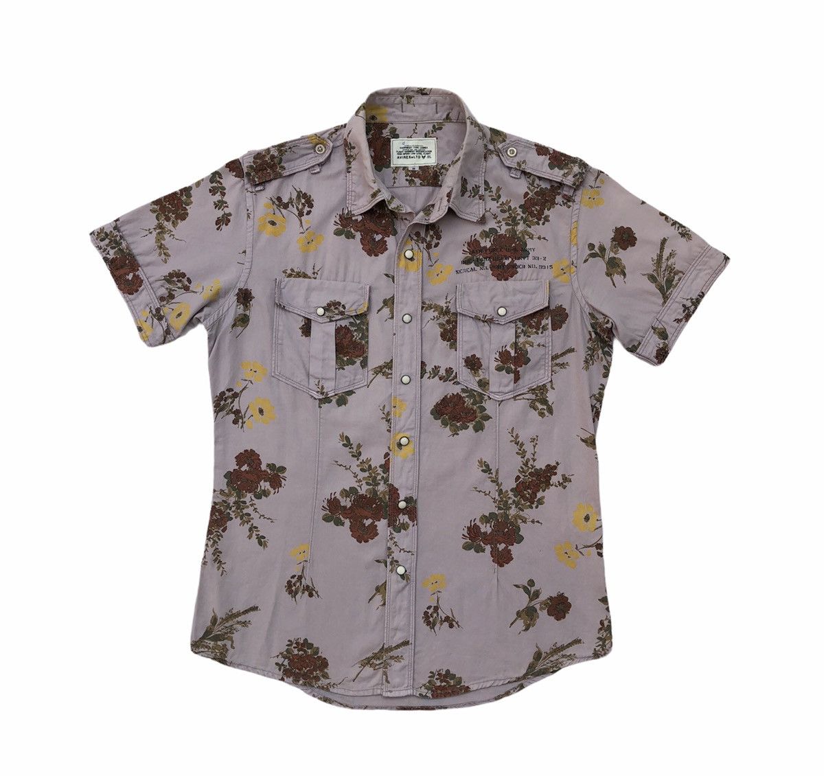 Avirex Avirex Flora Slim Fits Shirt With Pearl Snap Size US M / EU 48-50 / 2 - 1 Thumbnail