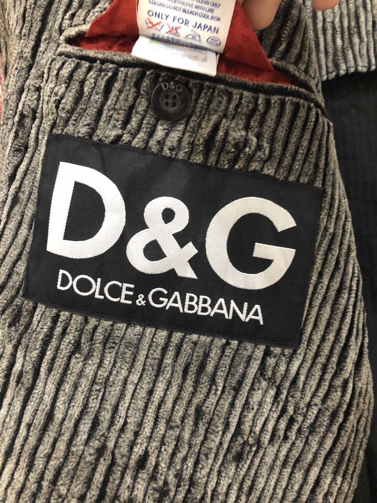 Dolce & Gabbana Dolce & Gabbana Corduroy Suit Jacket Fashion Size US M / EU 48-50 / 2 - 11 Thumbnail