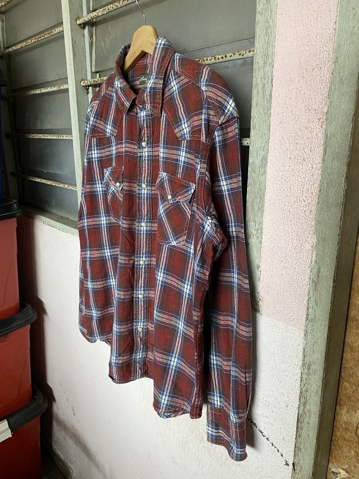 Eddie Bauer Eddie Bauer Checker Plaid Western Shirt Size US L / EU 52-54 / 3 - 4 Thumbnail