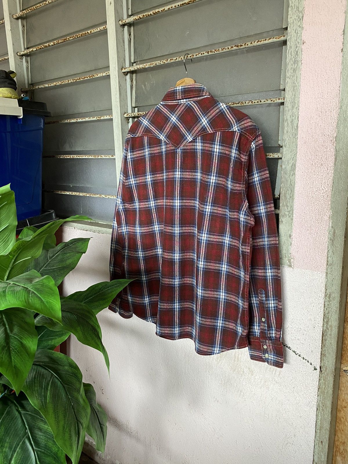 Eddie Bauer Eddie Bauer Checker Plaid Western Shirt Size US L / EU 52-54 / 3 - 2 Thumbnail