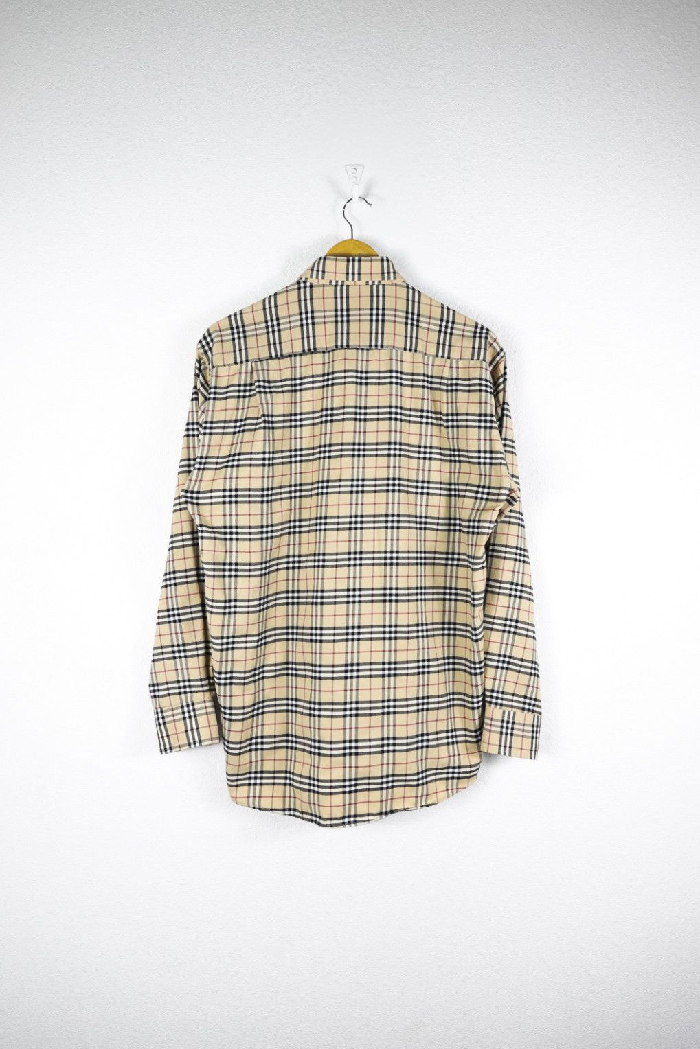 Burberry × Flannel Burberry Pocket Logo Vintage Nova Check Beige Oxford Shirt Size US M / EU 48-50 / 2 - 6 Thumbnail
