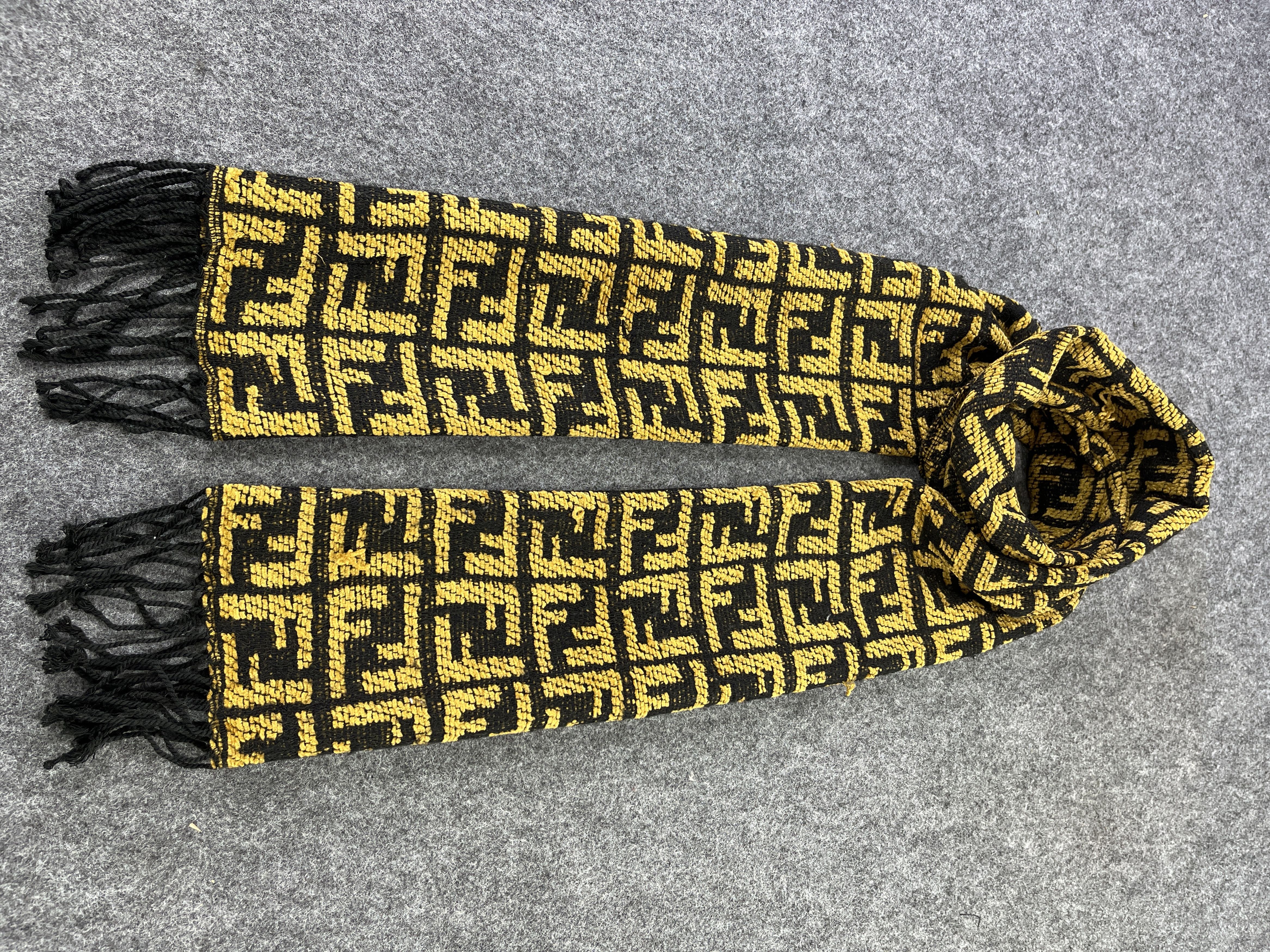 image of Vintage Monogram Fendi Scarves / Muffler / Neckwear T206, Women's