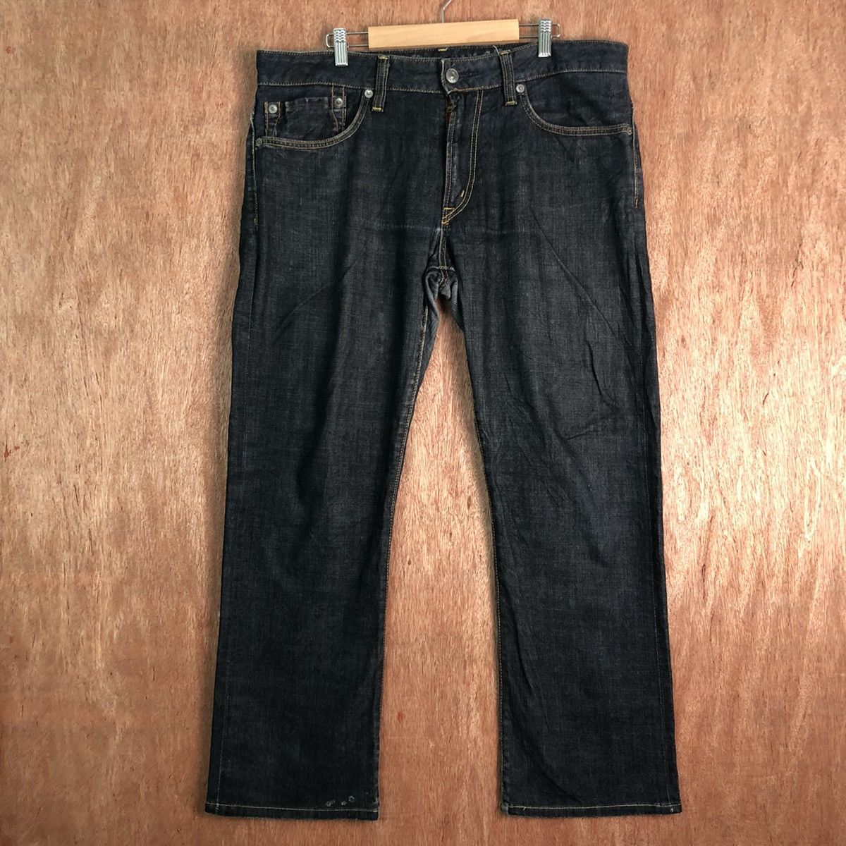 image of Distressed Denim x Edwin Japan Black Denim Jeans Pants C187, Men's (Size 36)