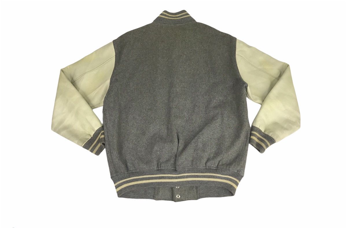Japanese Brand × Vintage Vintage 90s Way Out Classic Varsity Leather Jacket Size US M / EU 48-50 / 2 - 2 Thumbnail