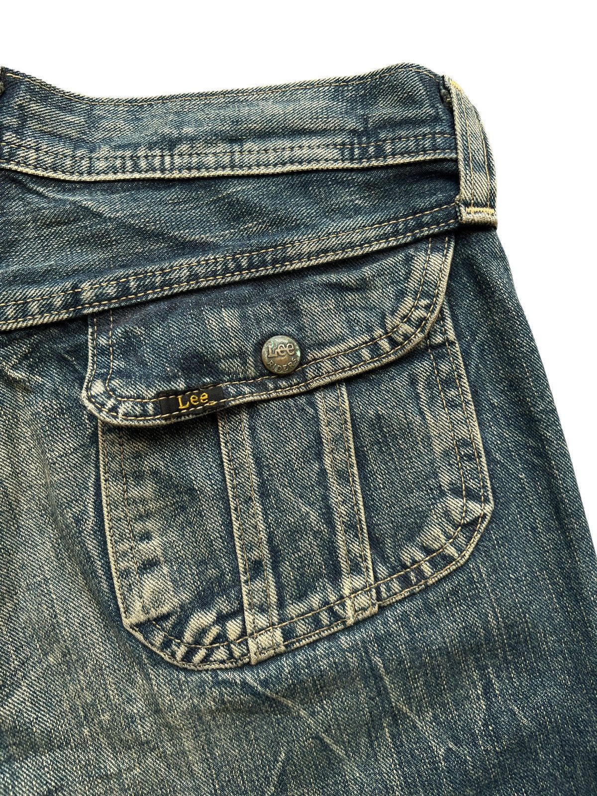 Lee Lee Bondage Multipocket Distressed Mudwash Flare Jeans 31x33 Size US 31 - 12 Thumbnail