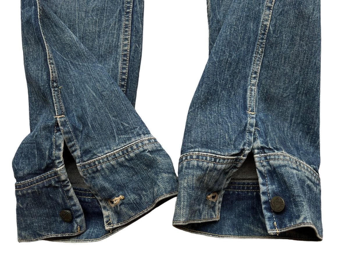 Lee Lee Bondage Multipocket Distressed Mudwash Flare Jeans 31x33 Size US 31 - 8 Thumbnail