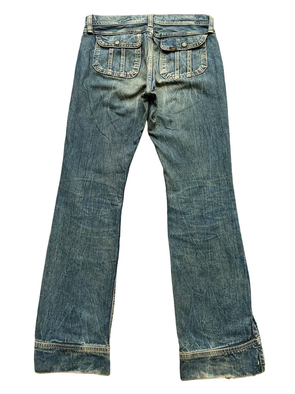 Lee Lee Bondage Multipocket Distressed Mudwash Flare Jeans 31x33 Size US 31 - 2 Thumbnail