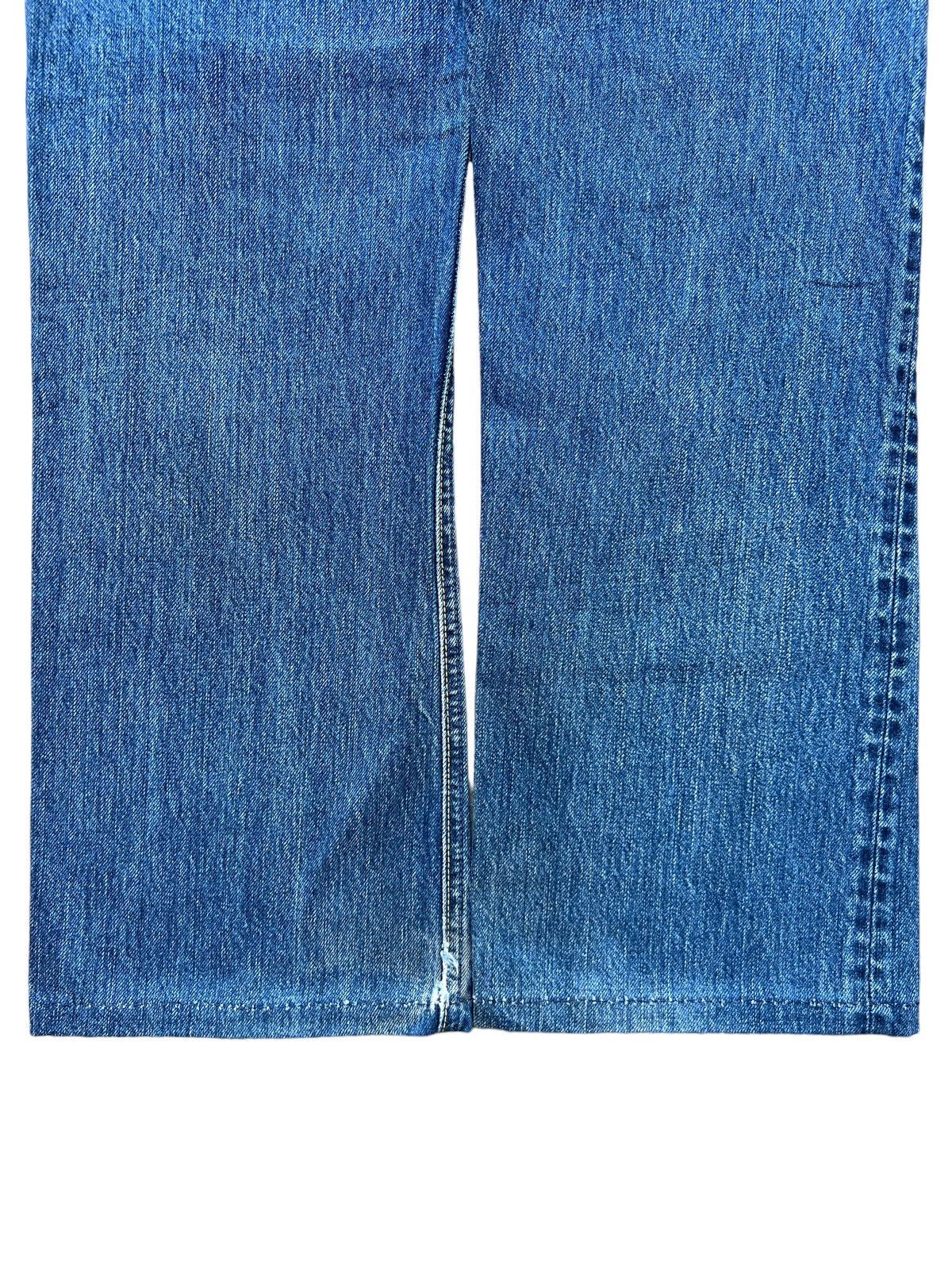 Blue Blue Japan × Japanese Brand Vintage Blue Blue Japan Distressed Faded Denim Jeans 31x28 Size 31" - 6 Thumbnail