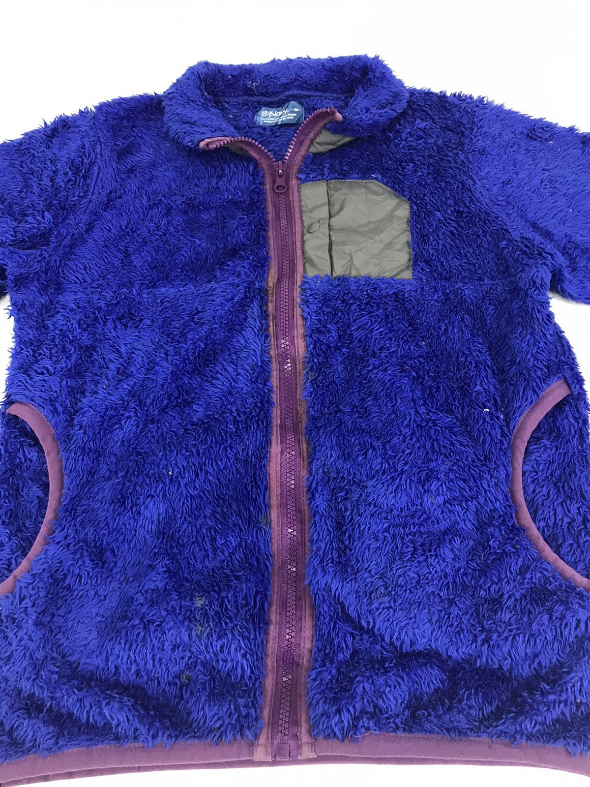 Japanese Brand Vintage Navy Wool Sweater Jacket Zipper Design Streetwear Size US XS / EU 42 / 0 - 4 Thumbnail
