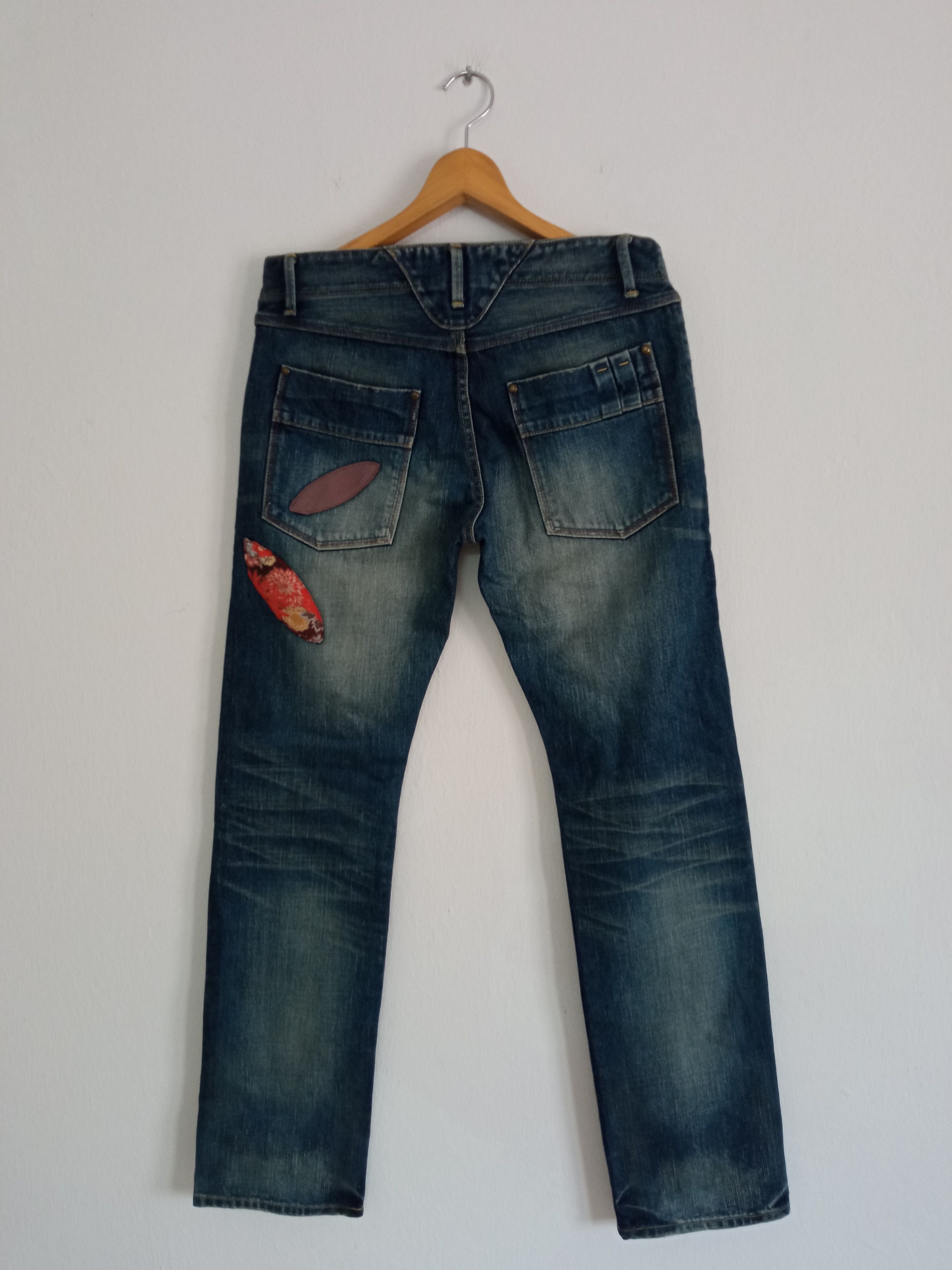 Japanese Brand × Takeo Kikuchi 🔥🔥Takeo Kikuchi Patchwork Distressed Jeans Denim Size US 32 / EU 48 - 13 Thumbnail