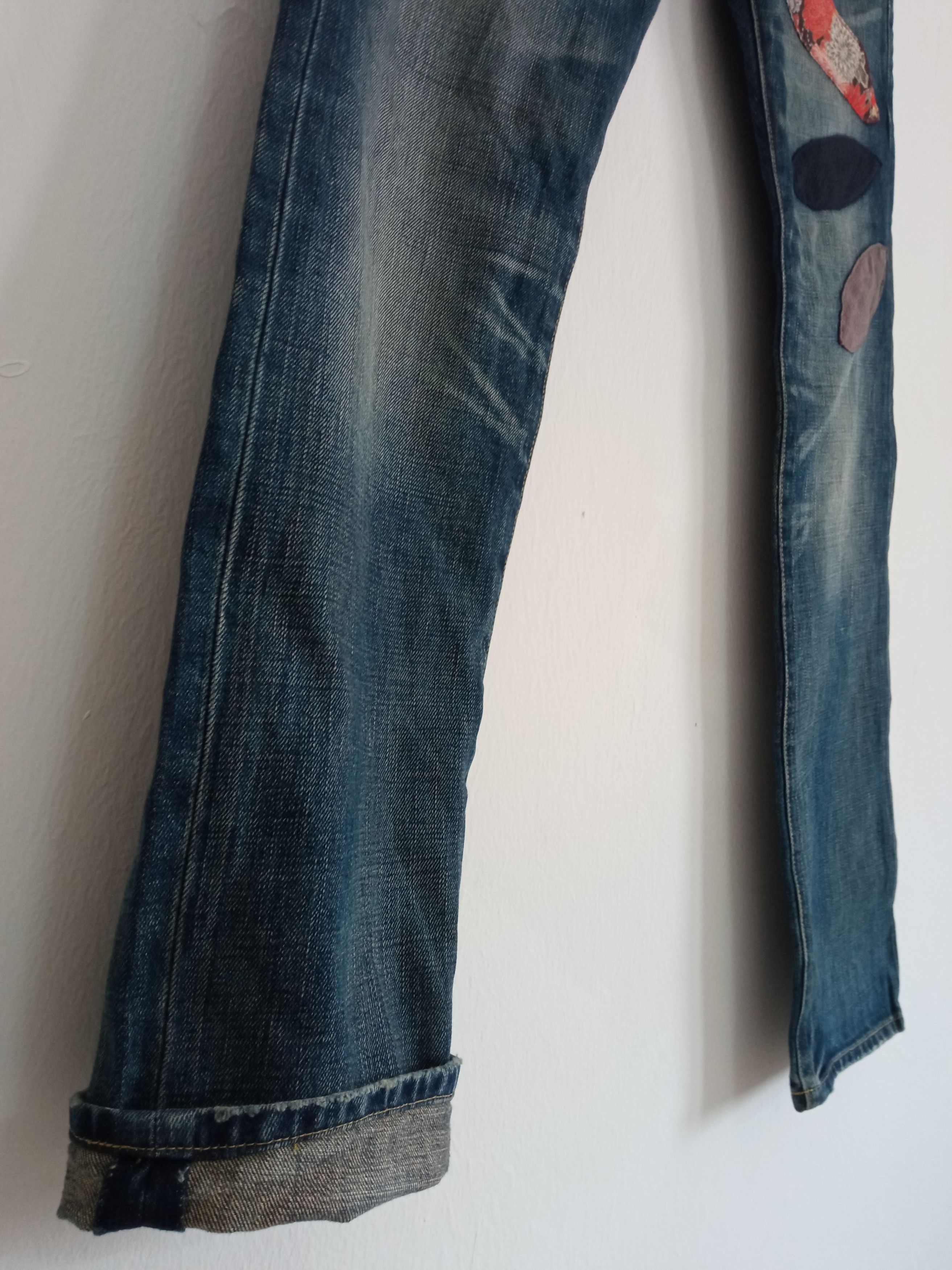 Japanese Brand × Takeo Kikuchi 🔥🔥Takeo Kikuchi Patchwork Distressed Jeans Denim Size US 32 / EU 48 - 10 Thumbnail