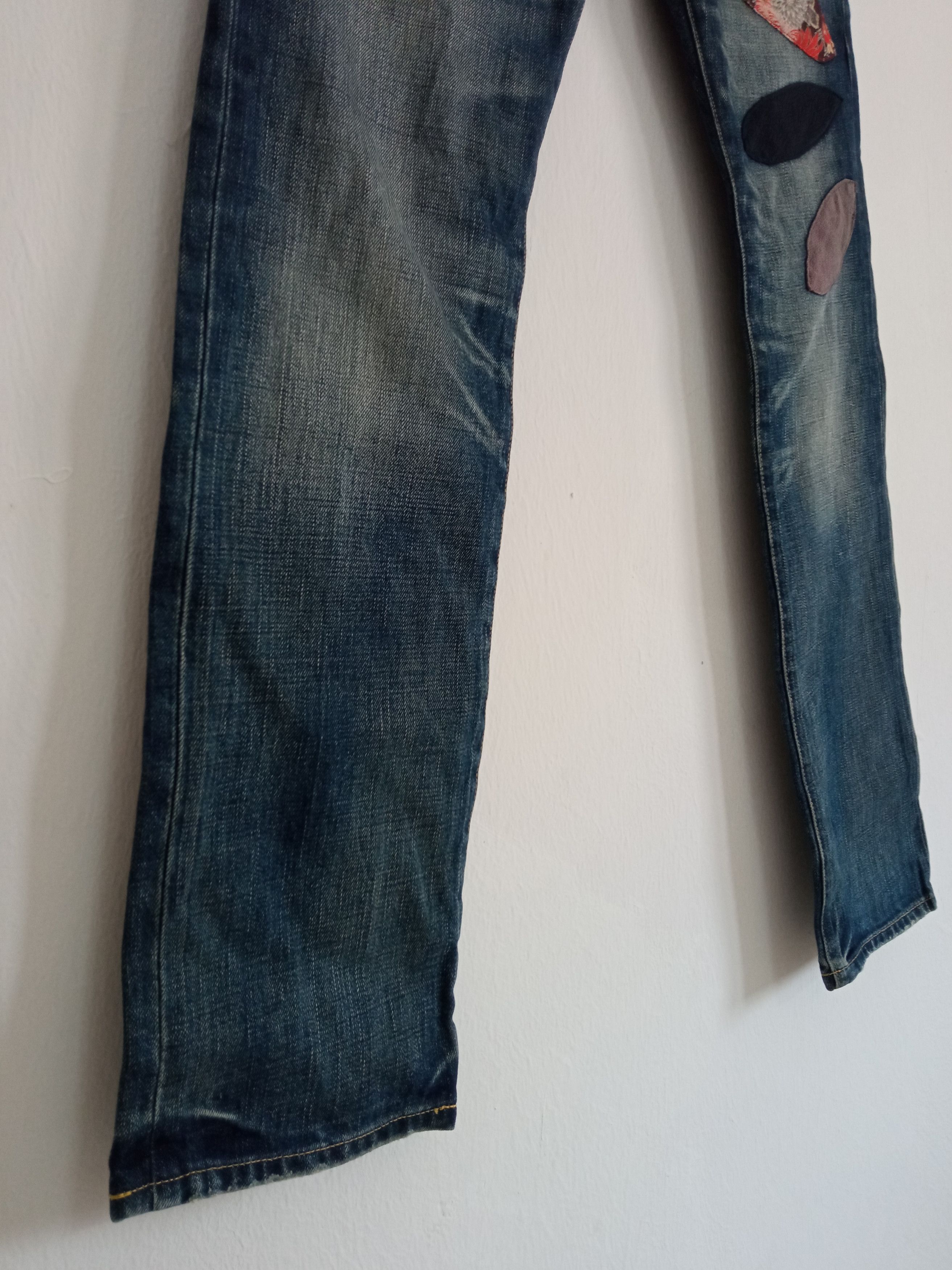 Japanese Brand × Takeo Kikuchi 🔥🔥Takeo Kikuchi Patchwork Distressed Jeans Denim Size US 32 / EU 48 - 9 Thumbnail