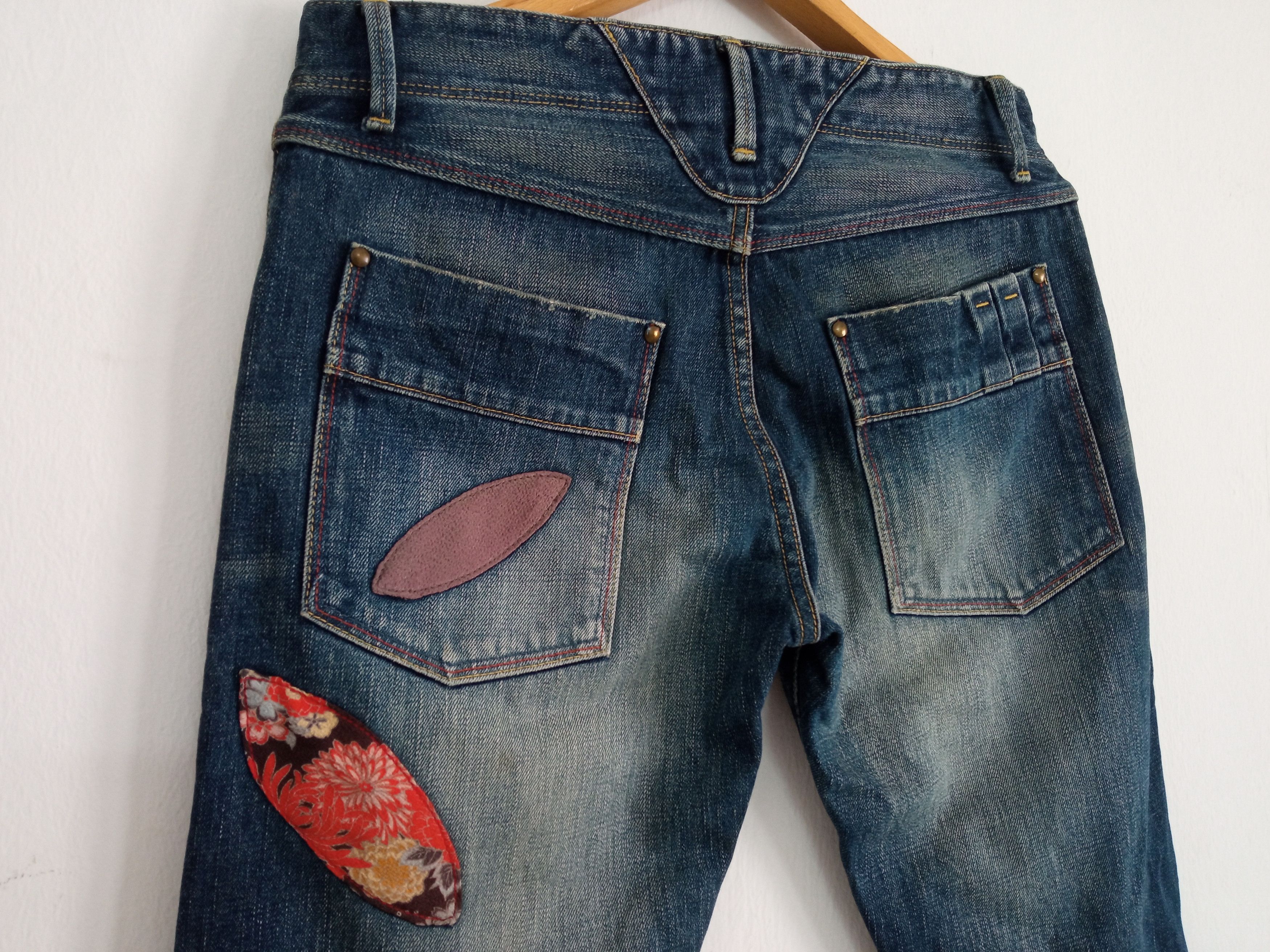 Japanese Brand × Takeo Kikuchi 🔥🔥Takeo Kikuchi Patchwork Distressed Jeans Denim Size US 32 / EU 48 - 17 Thumbnail