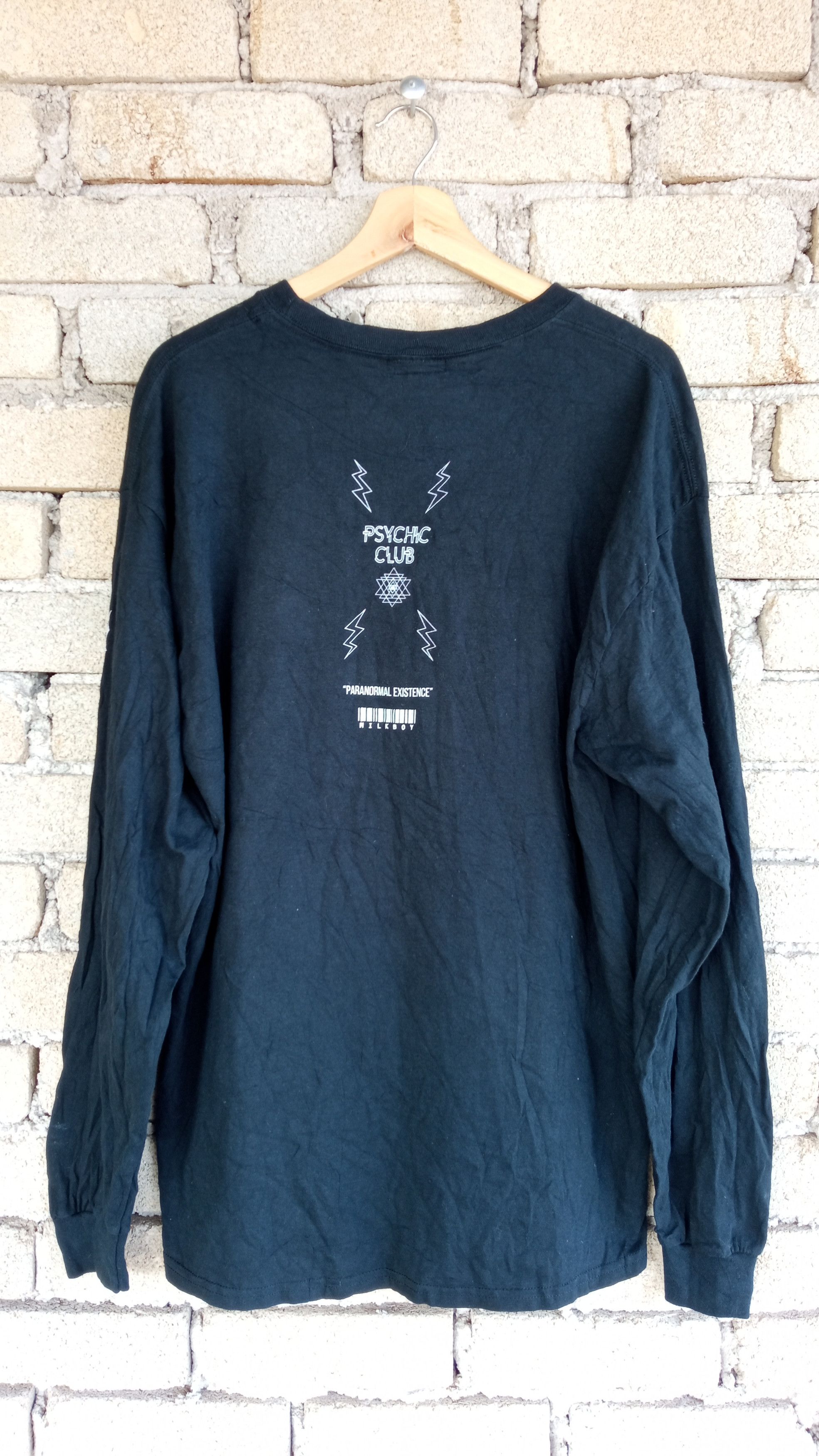 Japanese Brand × Vintage 🔥🔥90's Milkboy Psychic Club Paranormal Existence T-Shirt Size US XL / EU 56 / 4 - 12 Thumbnail