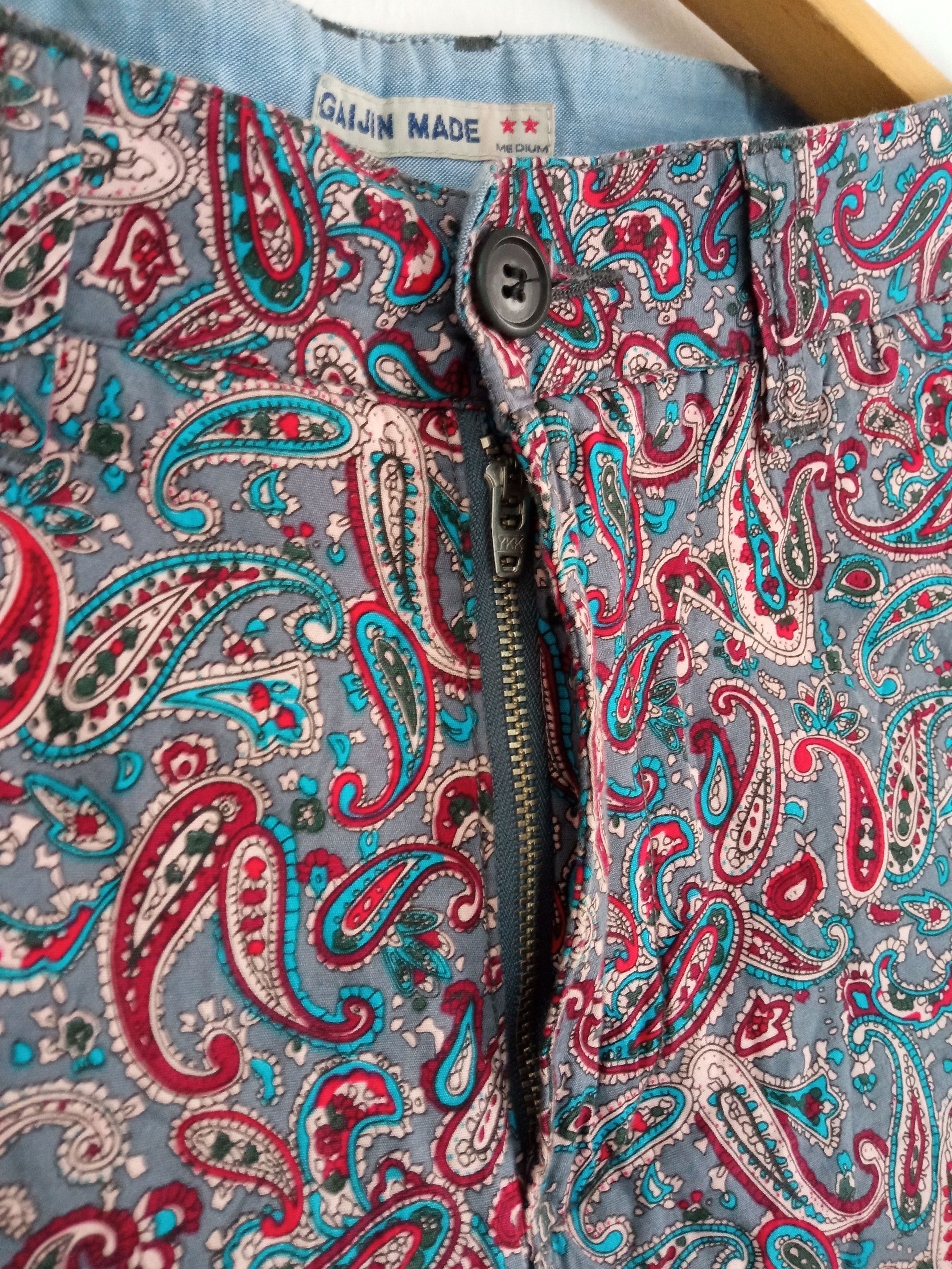 Japanese Brand × Vintage 🔥🔥Gaijin Made Full Print Paisley Bandana Short Pants Size US 31 - 7 Thumbnail