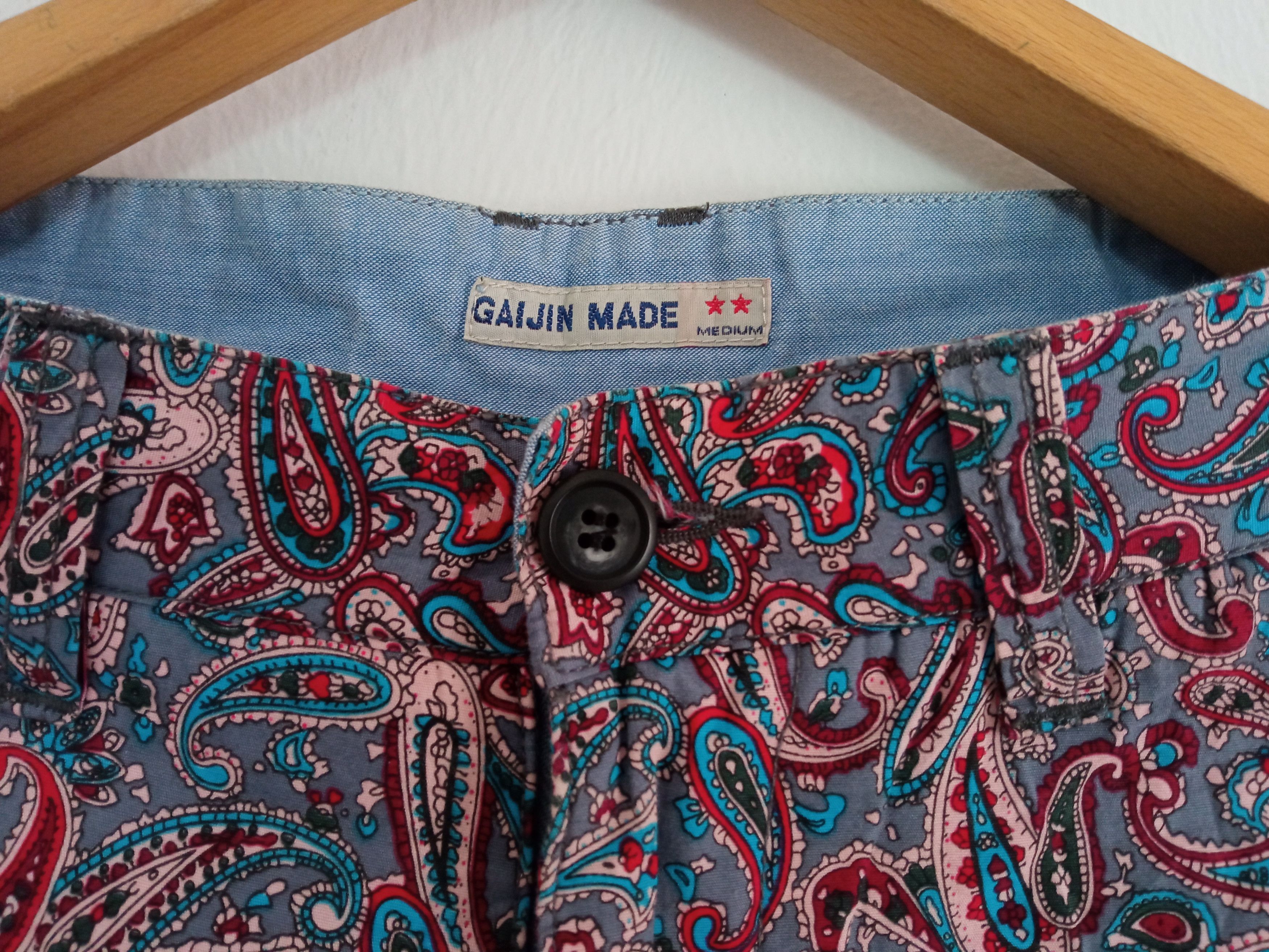 Japanese Brand × Vintage 🔥🔥Gaijin Made Full Print Paisley Bandana Short Pants Size US 31 - 6 Thumbnail