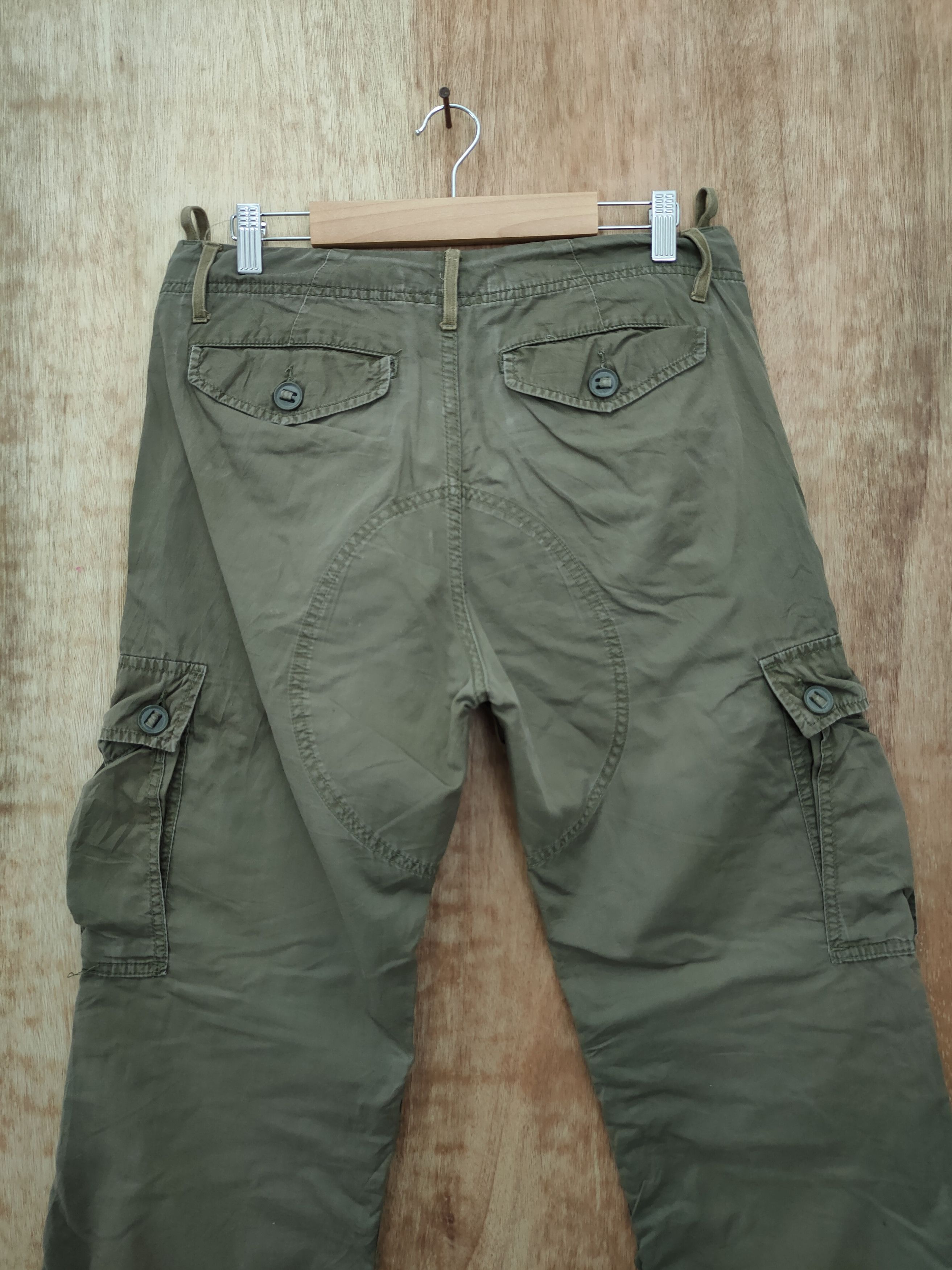 Faded Glory DLL Back Number japan faded brown cargo pants #46-234T Size US 31 - 9 Thumbnail