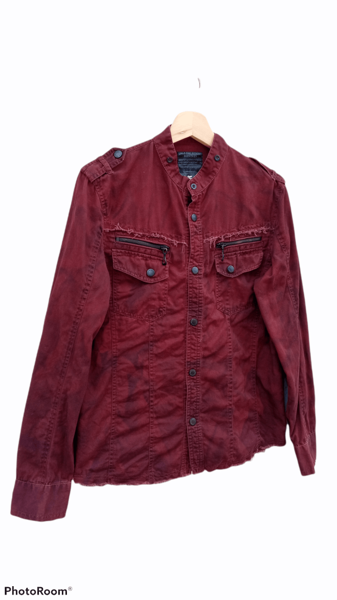 In The Attic × Japanese Brand 🔥🔥In The Attic Distressed Shirt LS Size US M / EU 48-50 / 2 - 2 Thumbnail