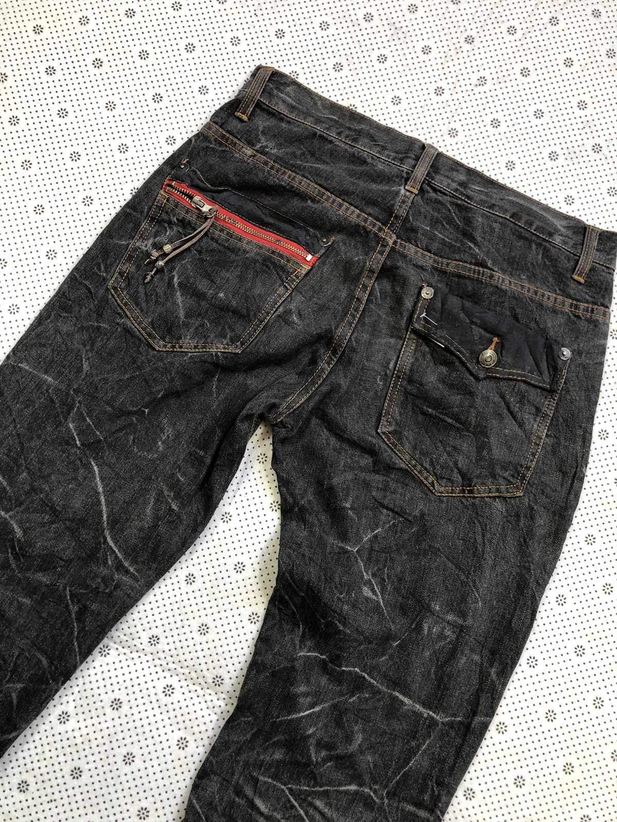Hysteric Glamour × Japanese Brand Japanese Brand x Nylaus flared jeans Size US 32 / EU 48 - 9 Thumbnail
