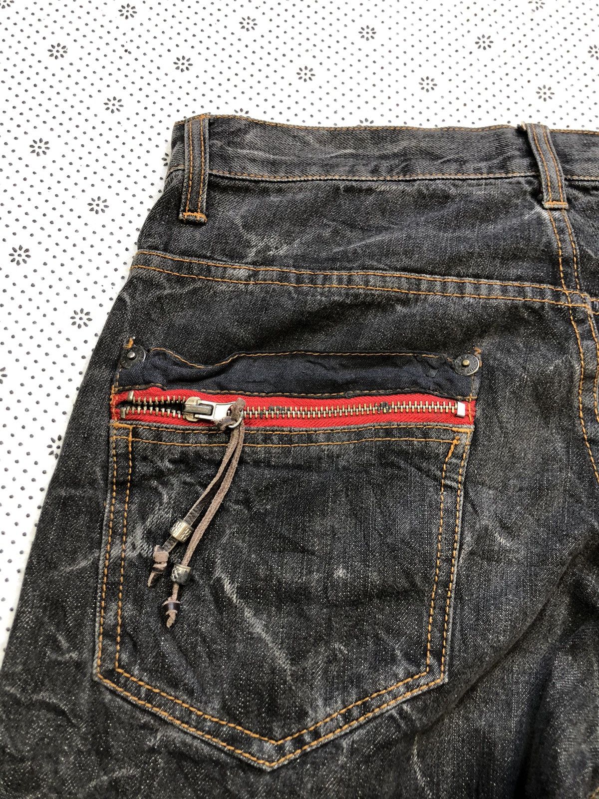 Hysteric Glamour × Japanese Brand Japanese Brand x Nylaus flared jeans Size US 32 / EU 48 - 10 Thumbnail