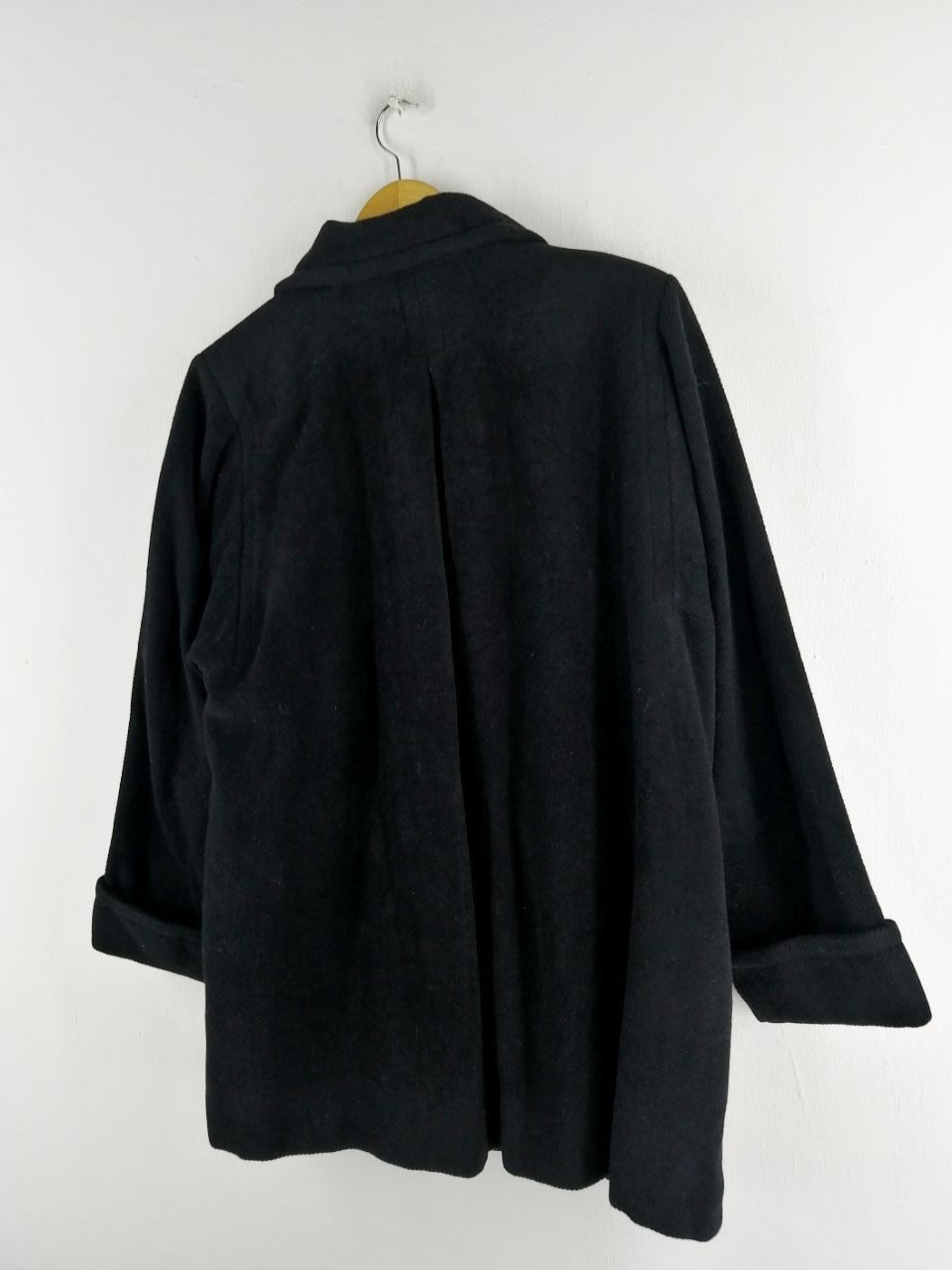 Givenchy GIVENCHY NOVELLE BOUTIQUE BLACK LONG WOOL COAT Size US M / EU 48-50 / 2 - 3 Thumbnail