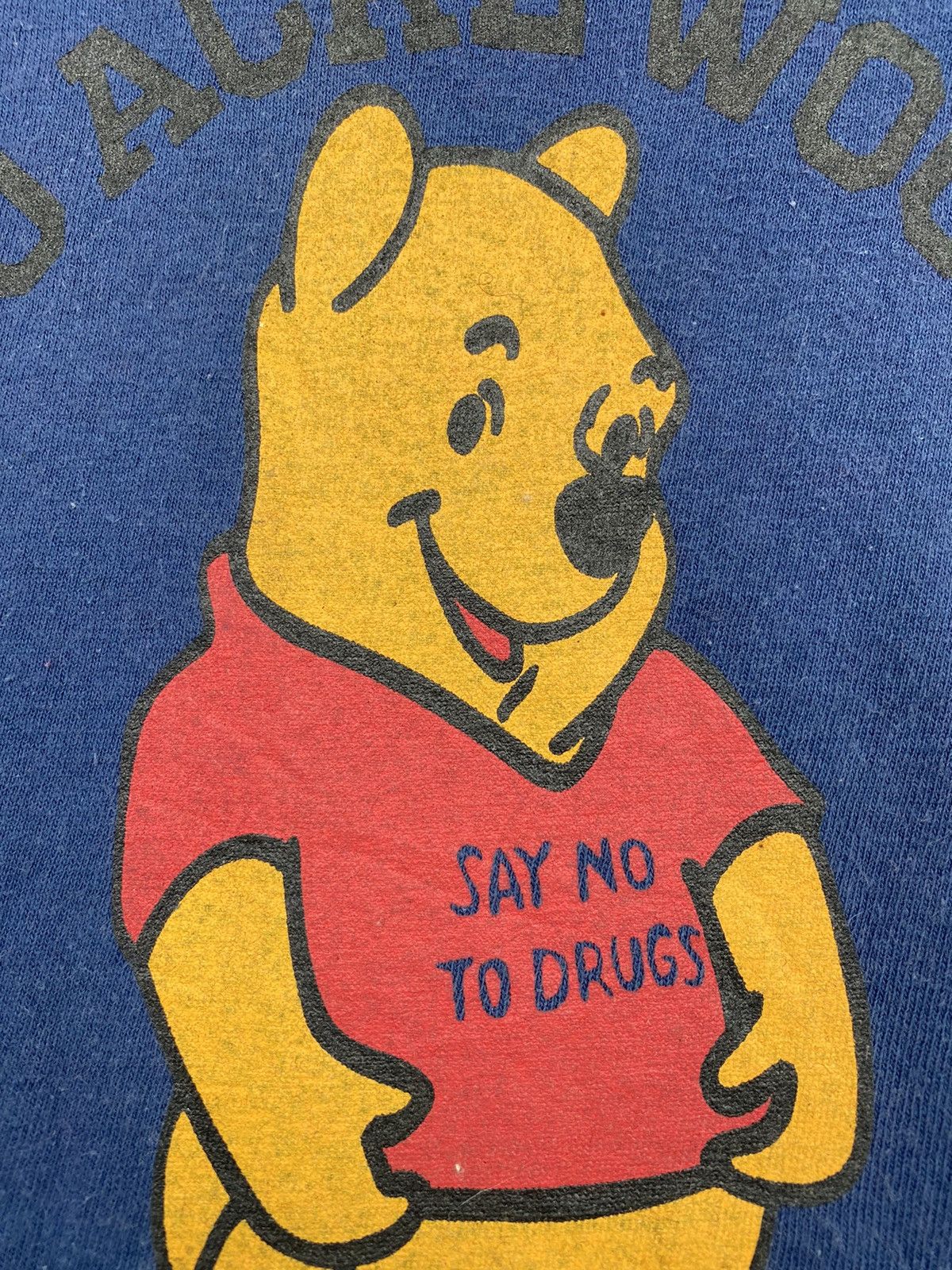 Cartoon Network × Vintage Vintage 90’s POOH “SAY NO TO DRUGS” Ringer Tee Size US L / EU 52-54 / 3 - 3 Thumbnail