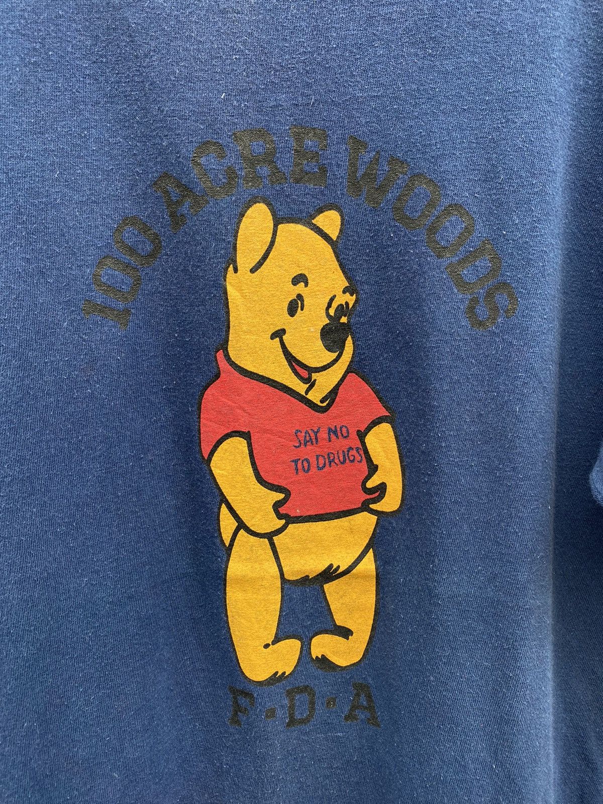 Cartoon Network × Vintage Vintage 90’s POOH “SAY NO TO DRUGS” Ringer Tee Size US L / EU 52-54 / 3 - 4 Thumbnail