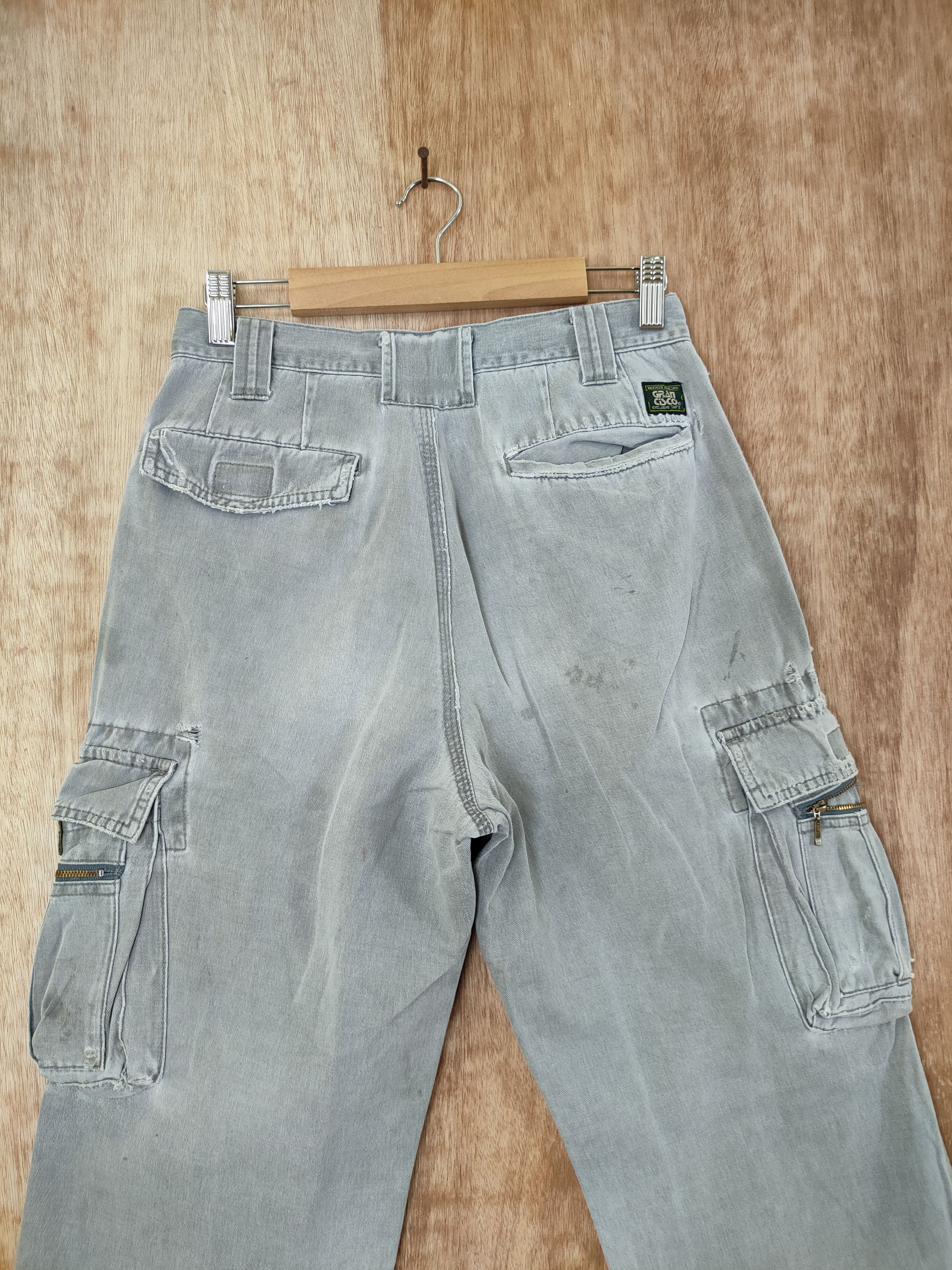 Vintage DLL gran cisco distressed vtg thrashed cargo pants #46-289 Size US 26 / EU 42 - 11 Thumbnail