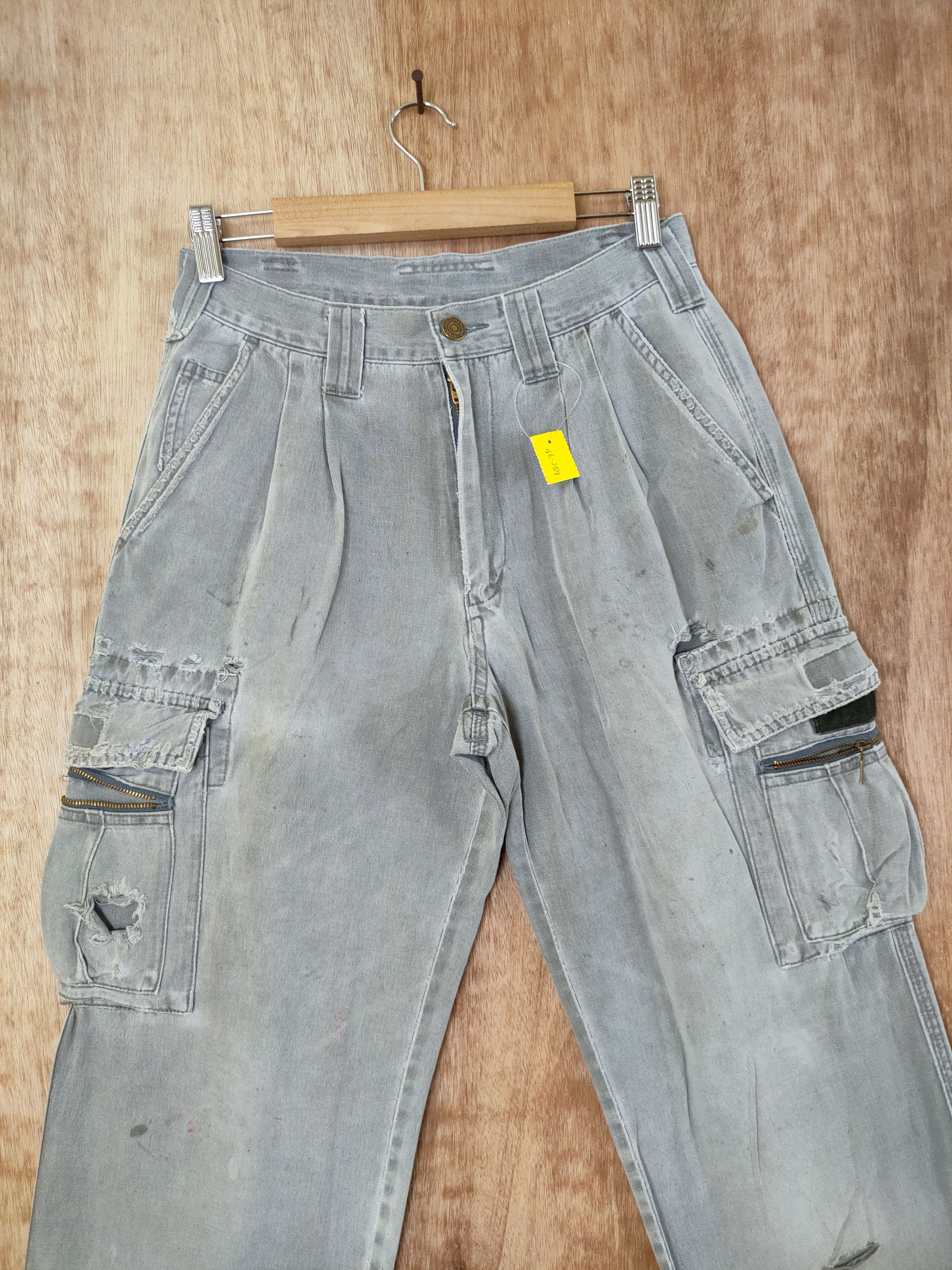 Vintage DLL gran cisco distressed vtg thrashed cargo pants #46-289 Size US 26 / EU 42 - 4 Thumbnail