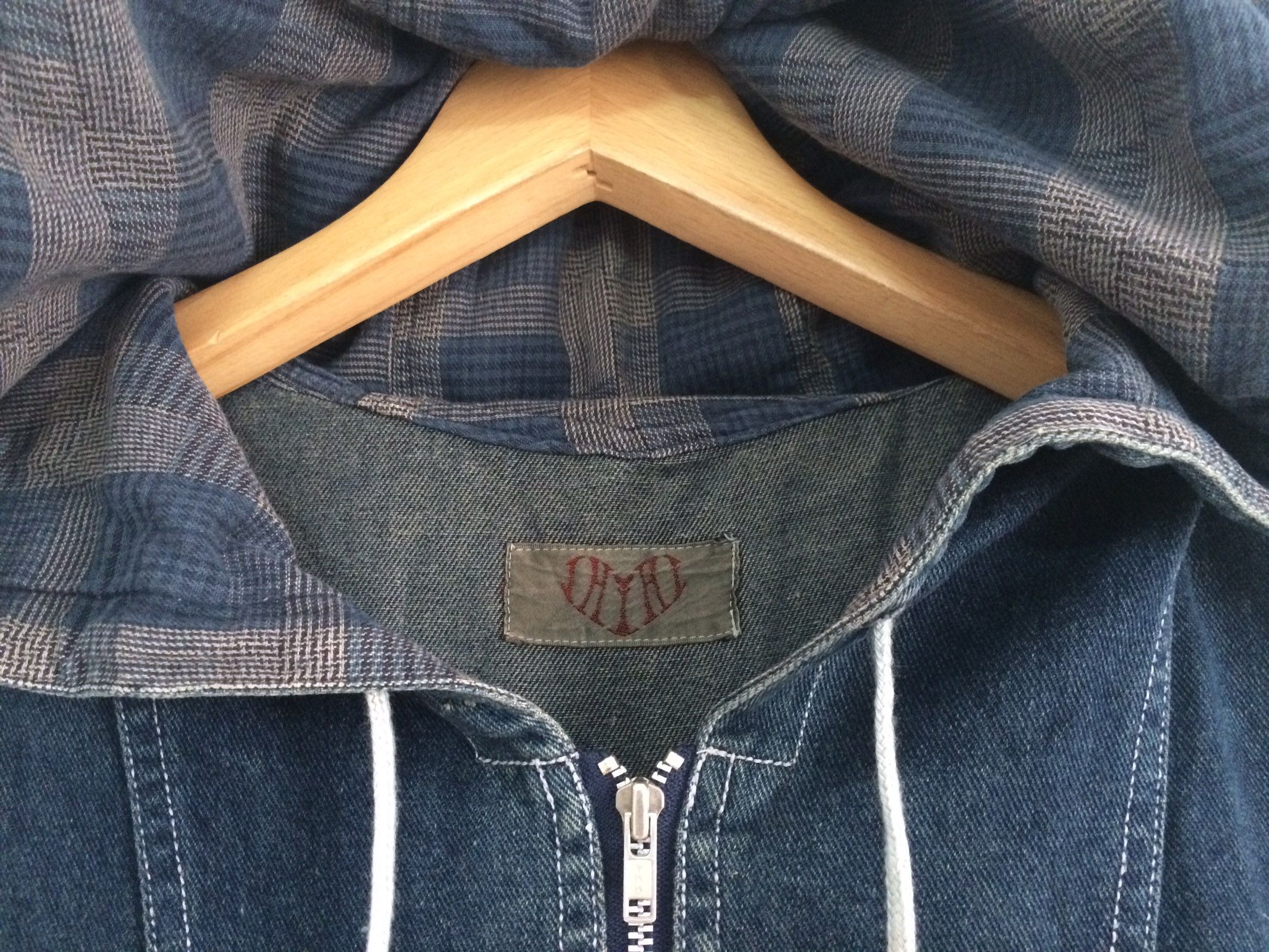 Japanese Brand × Vintage 🔥🔥Japanese Brand Sleeveless Denim Hoodies Jacket Size US M / EU 48-50 / 2 - 5 Thumbnail