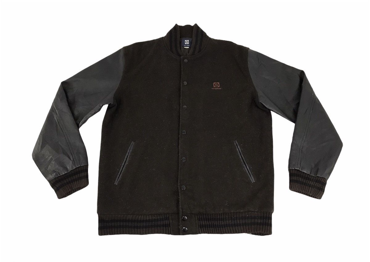 Japanese Brand Offshore Varsity Jacket Wool With Quilted Inner Size US L / EU 52-54 / 3 - 1 Thumbnail