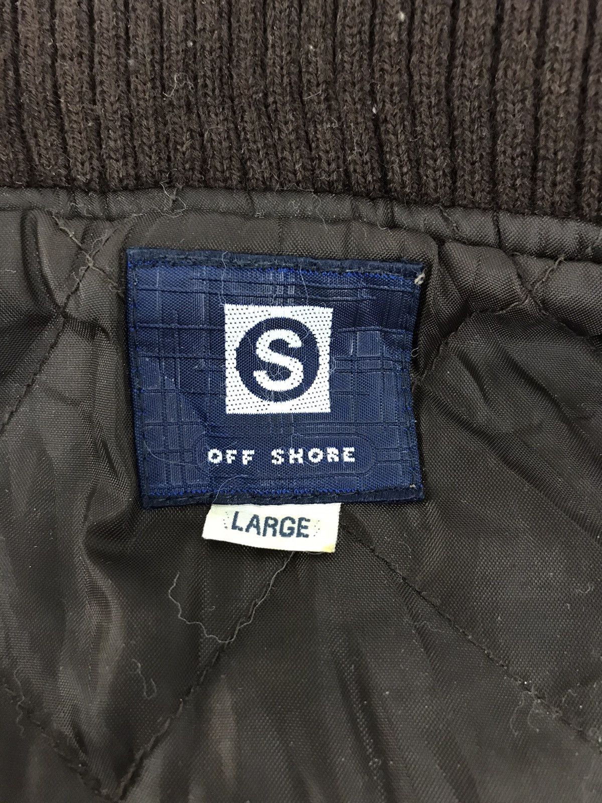 Japanese Brand Offshore Varsity Jacket Wool With Quilted Inner Size US L / EU 52-54 / 3 - 7 Thumbnail