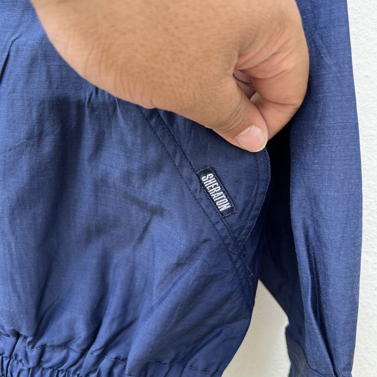 Japanese Brand VINTAGE VARSITY BOMBER JACKET INSPIRED BY ISSEY MIYAKE Size US M / EU 48-50 / 2 - 5 Thumbnail