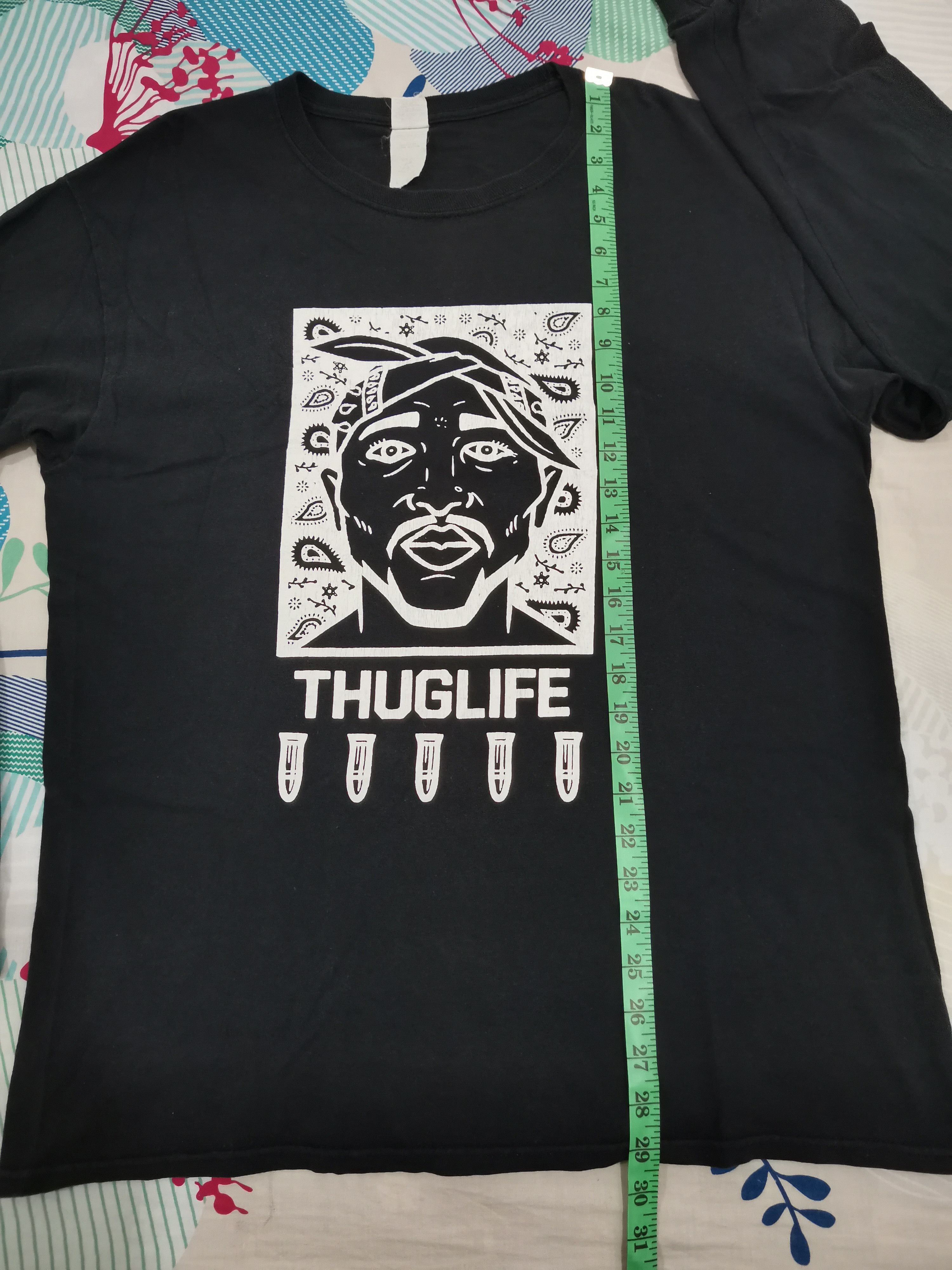Band Tees Vintage Tupac Shakur Thuglife Long Sleeve Rap Hiphop Size US L / EU 52-54 / 3 - 6 Thumbnail