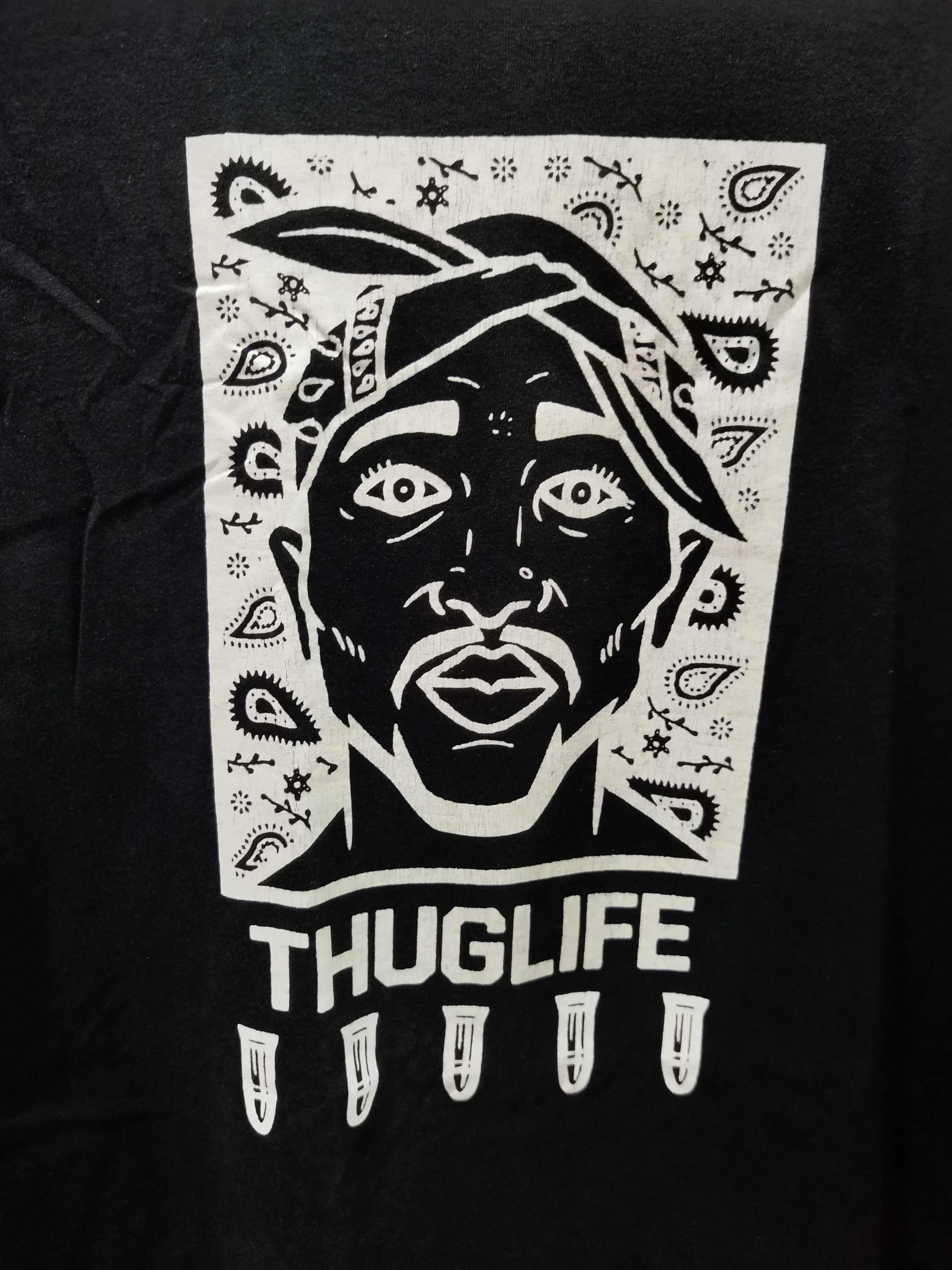 Band Tees Vintage Tupac Shakur Thuglife Long Sleeve Rap Hiphop Size US L / EU 52-54 / 3 - 1 Thumbnail