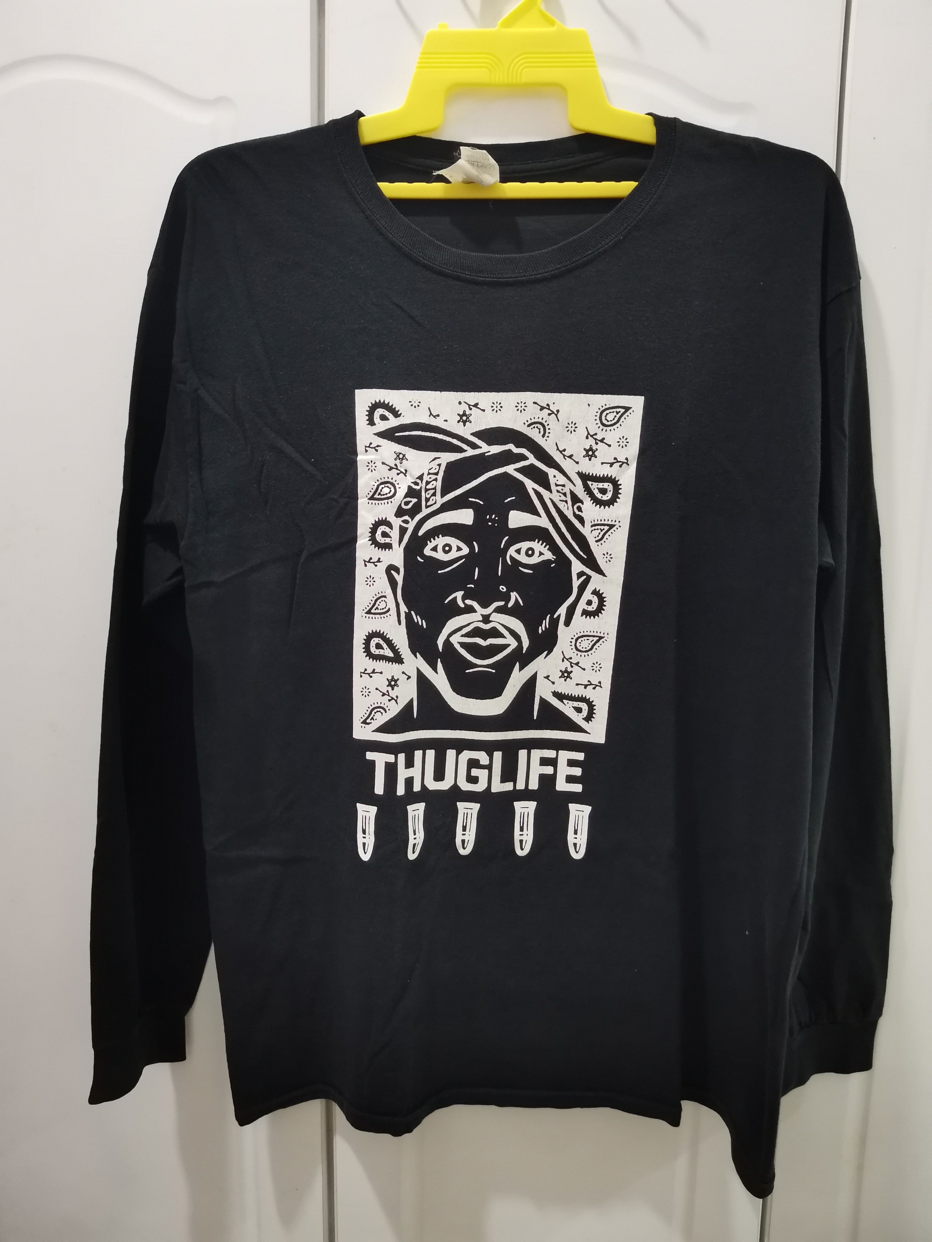 Band Tees Vintage Tupac Shakur Thuglife Long Sleeve Rap Hiphop Size US L / EU 52-54 / 3 - 2 Thumbnail