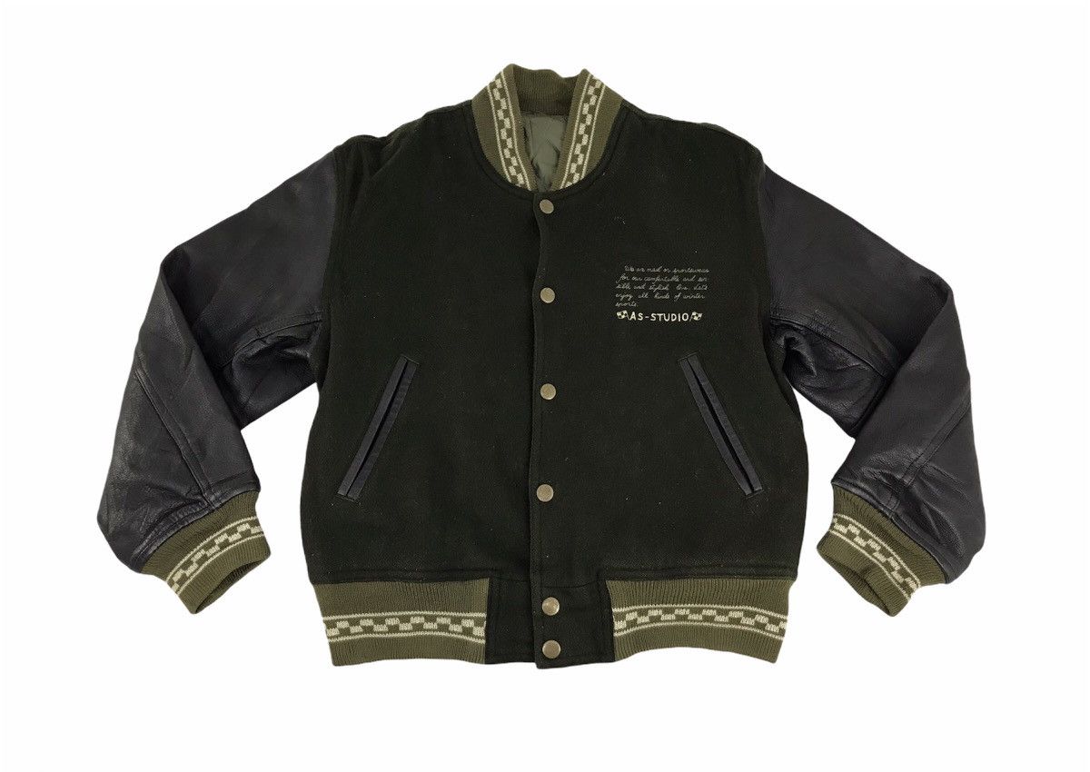 Japanese Brand × Leather Vintage Atelier Sab AS Studios Sportswear College Jacket Size US M / EU 48-50 / 2 - 2 Thumbnail