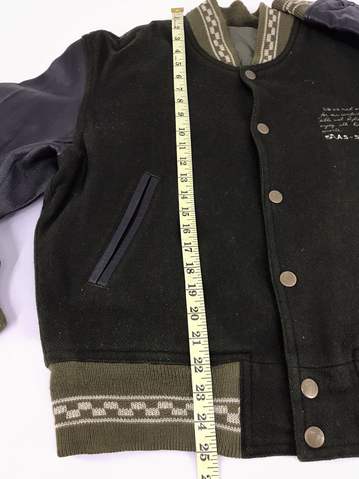 Japanese Brand × Leather Vintage Atelier Sab AS Studios Sportswear College Jacket Size US M / EU 48-50 / 2 - 12 Thumbnail