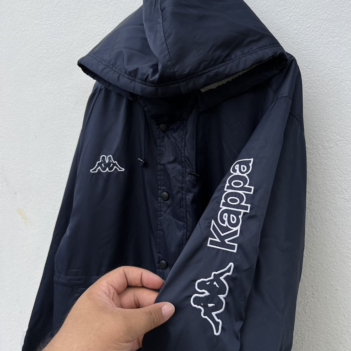 Japanese Brand VINTAGE KAPPA BIG LOGO LONG JACKET Size US L / EU 52-54 / 3 - 4 Thumbnail