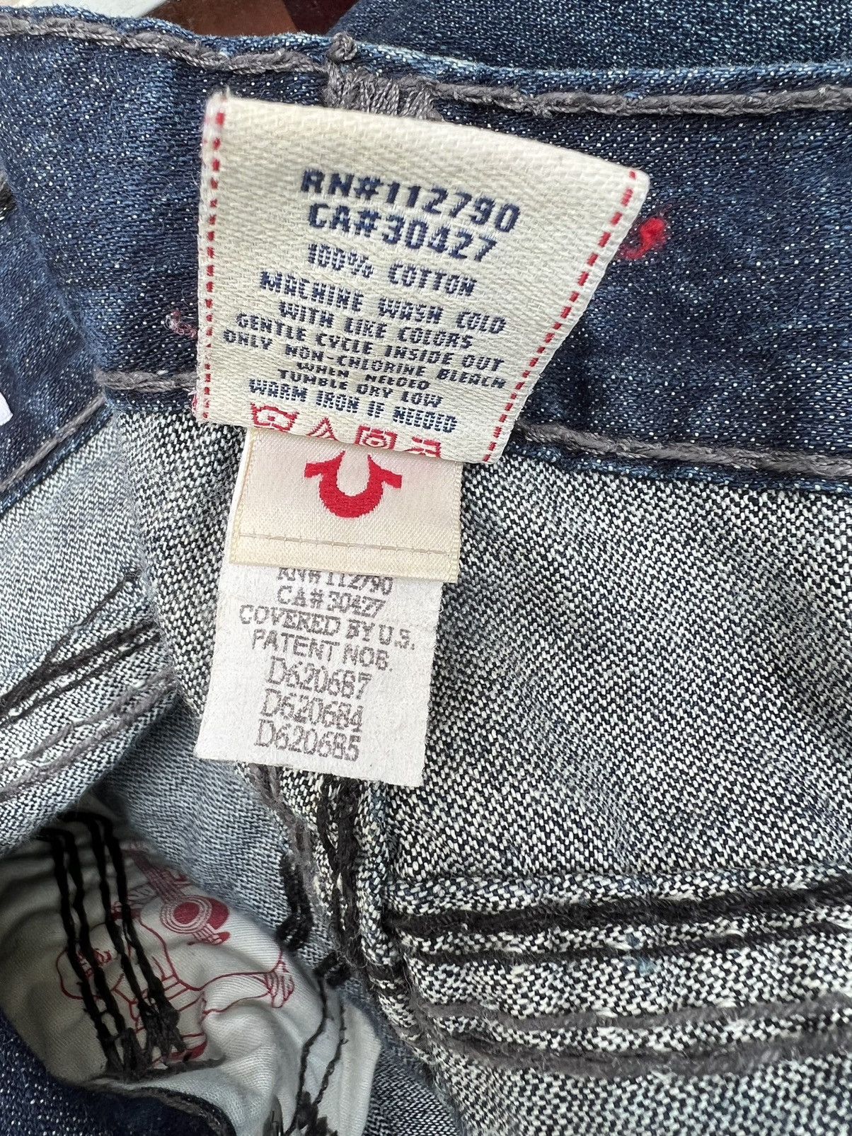 True Religion Vintage 2000s True Religion Ricky Super OT Denim Jeans Size US 33 - 23 Thumbnail