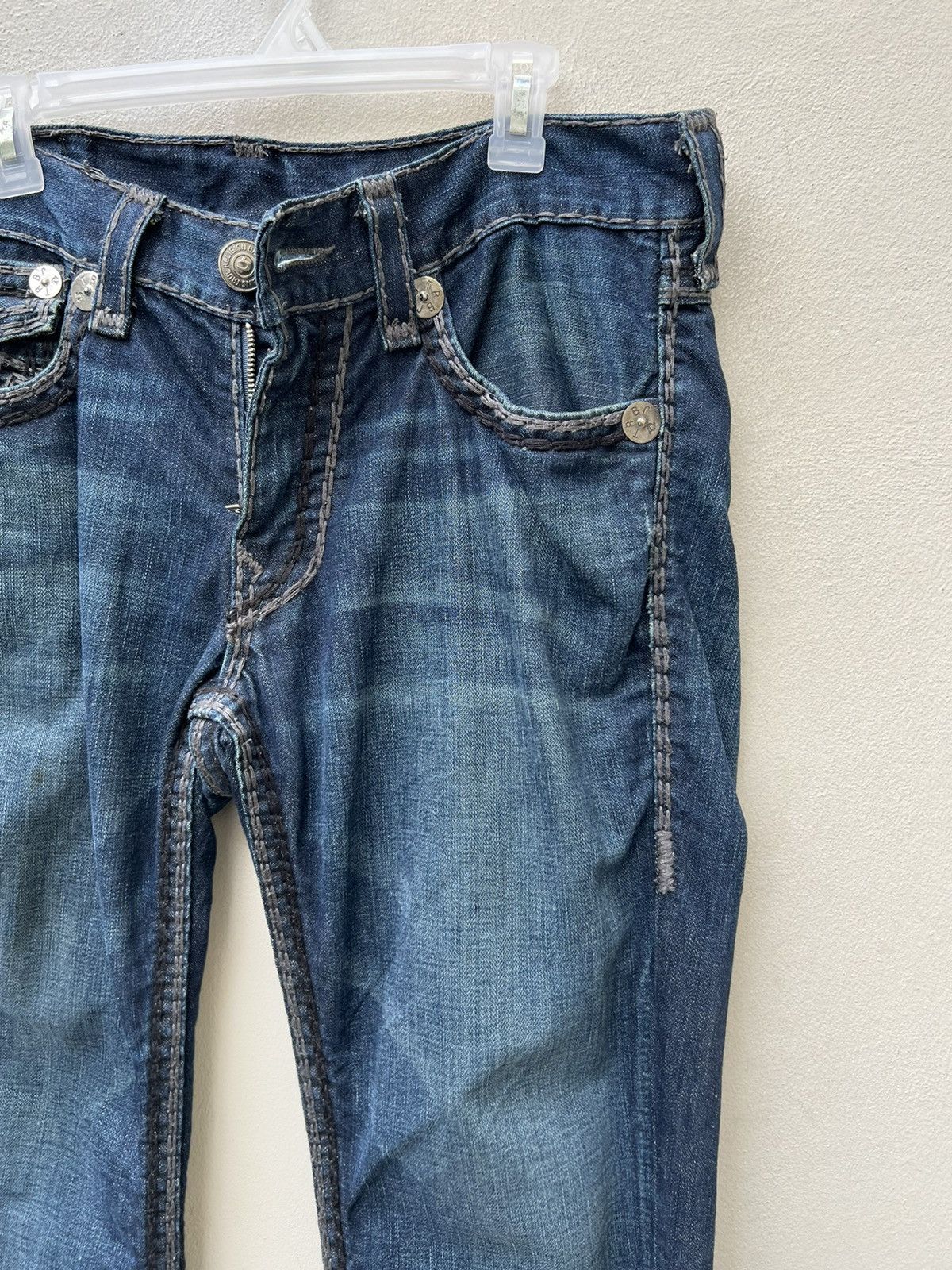 True Religion Vintage 2000s True Religion Ricky Super OT Denim Jeans Size US 33 - 13 Thumbnail
